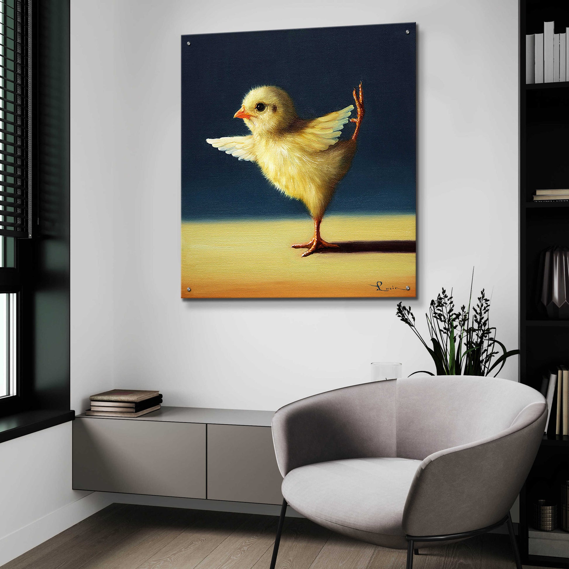 Epic Art 'Yoga Chick Dancer Pose' by Lucia Heffernan,36x36