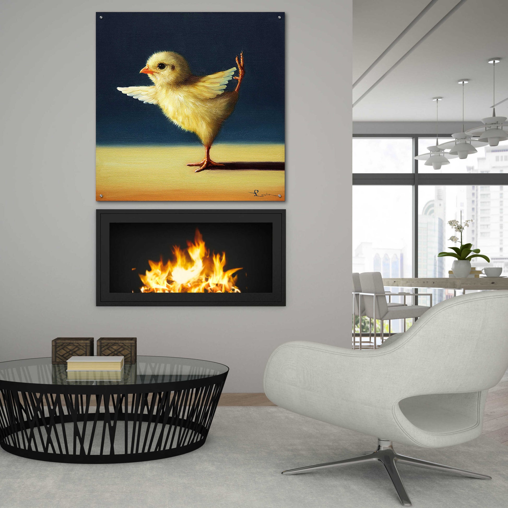 Epic Art 'Yoga Chick Dancer Pose' by Lucia Heffernan,36x36