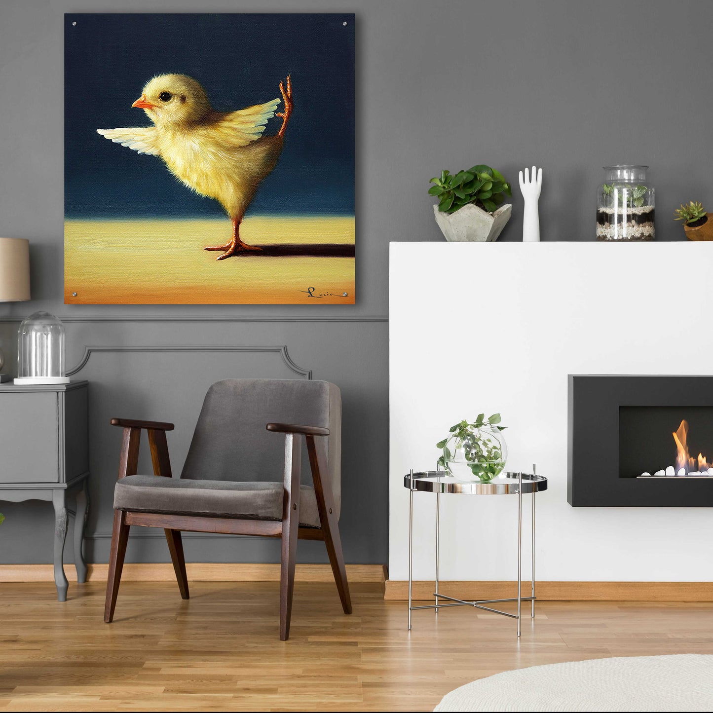 Epic Art 'Yoga Chick Dancer Pose' by Lucia Heffernan,36x36