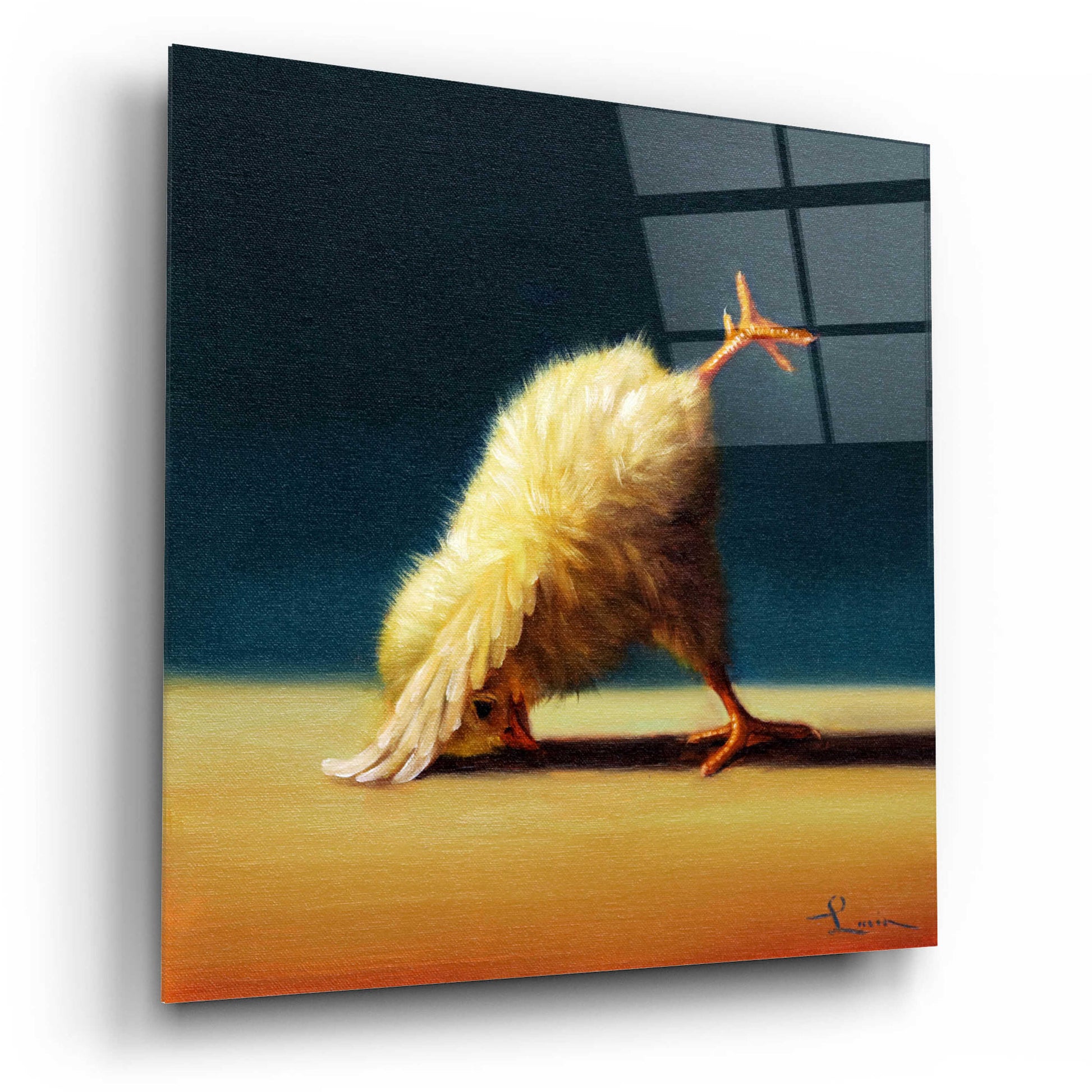 Epic Art 'Yoga Chick Downward Dog Split' by Lucia Heffernan,12x12