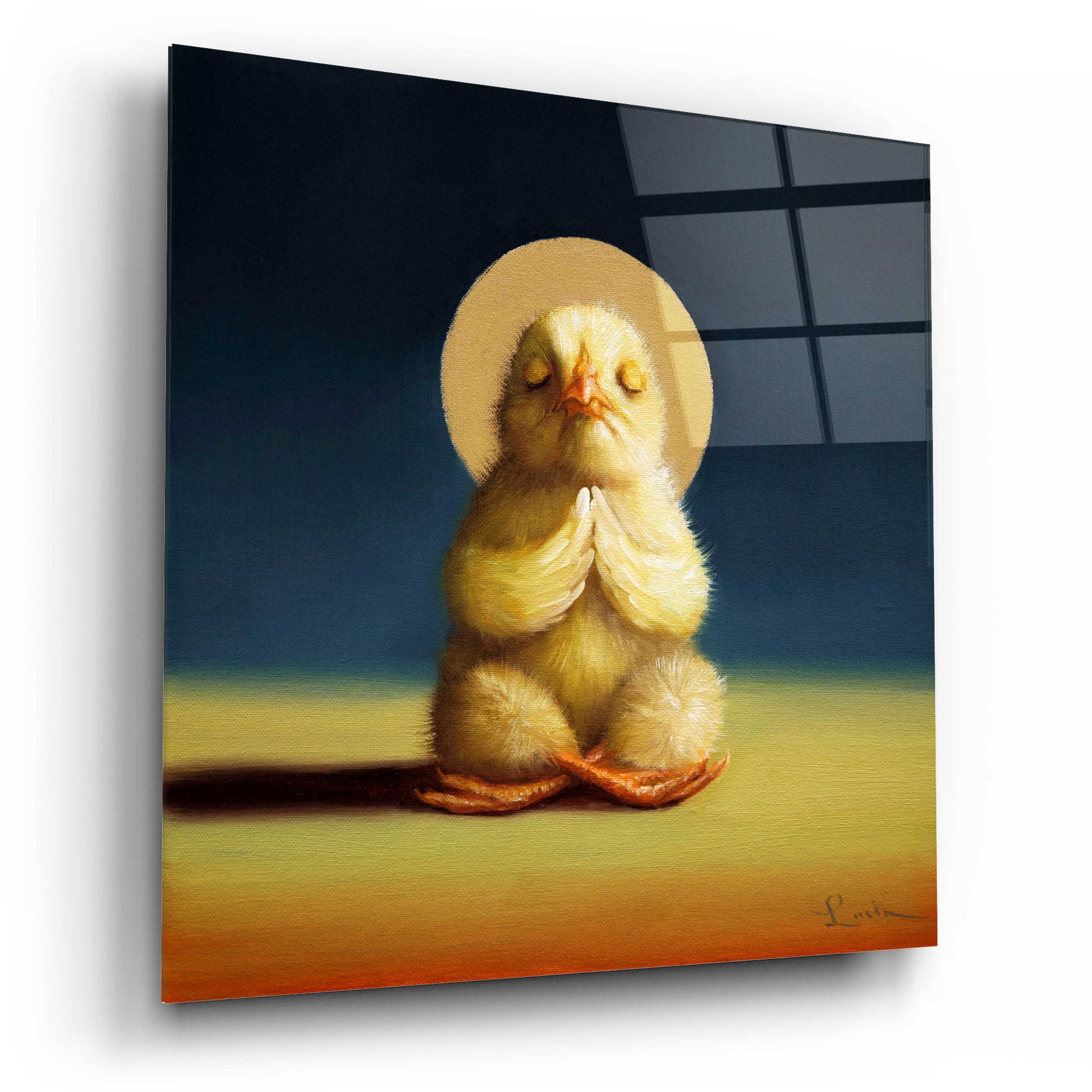 Epic Art 'Yoga Chick Lotus' by Lucia Heffernan,12x12