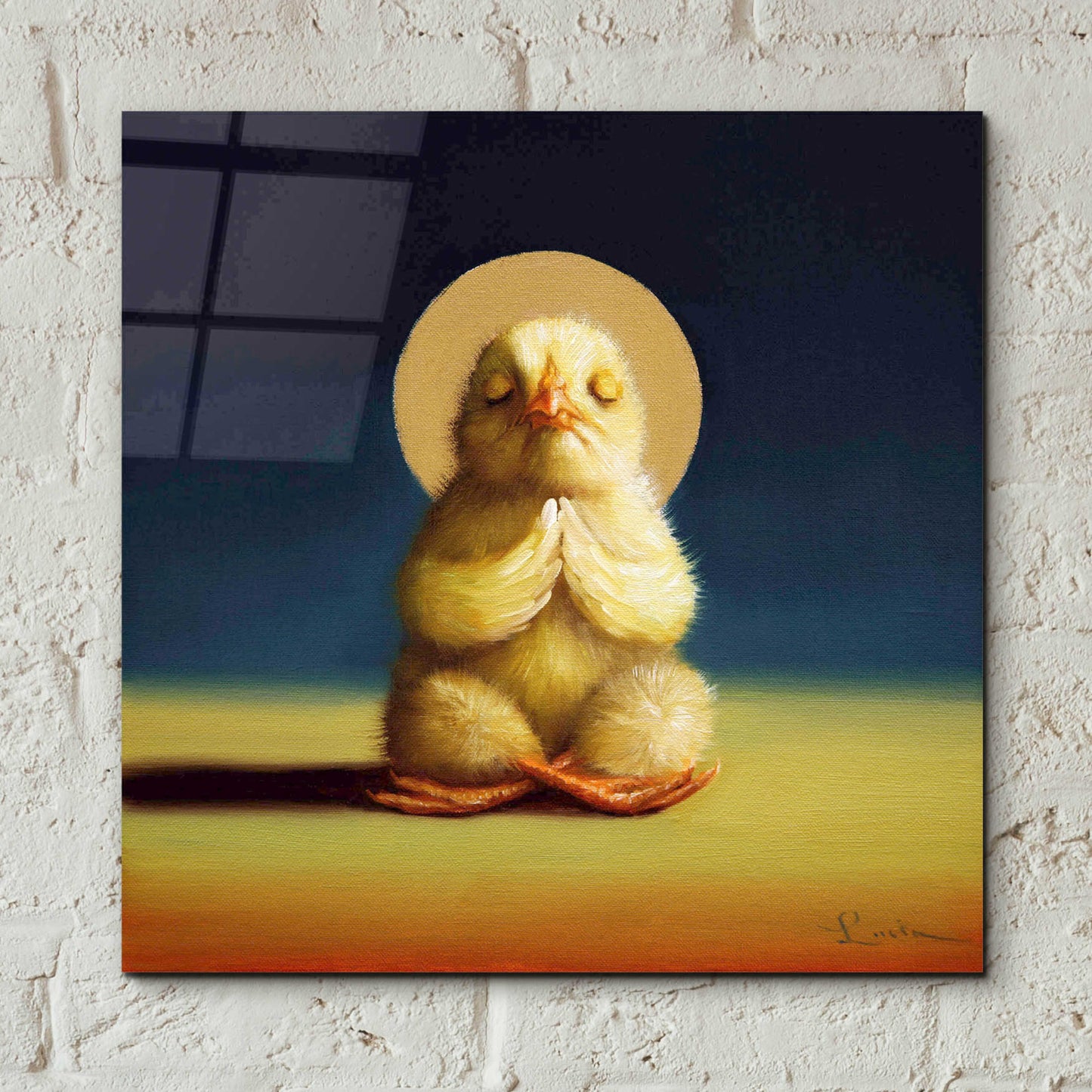 Epic Art 'Yoga Chick Lotus' by Lucia Heffernan,12x12