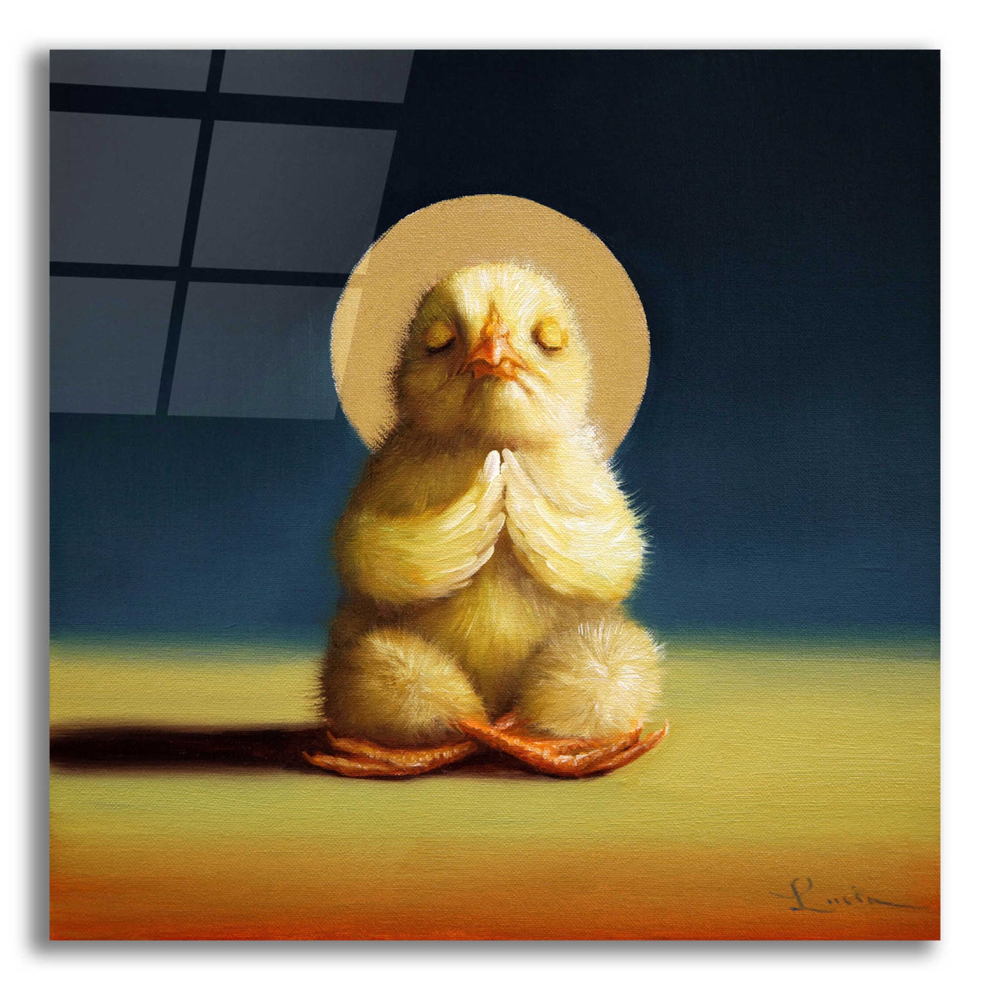 Epic Art 'Yoga Chick Lotus' by Lucia Heffernan,12x12