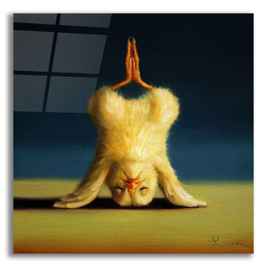 Epic Art 'Yoga Chick Lotus Headstand' by Lucia Heffernan