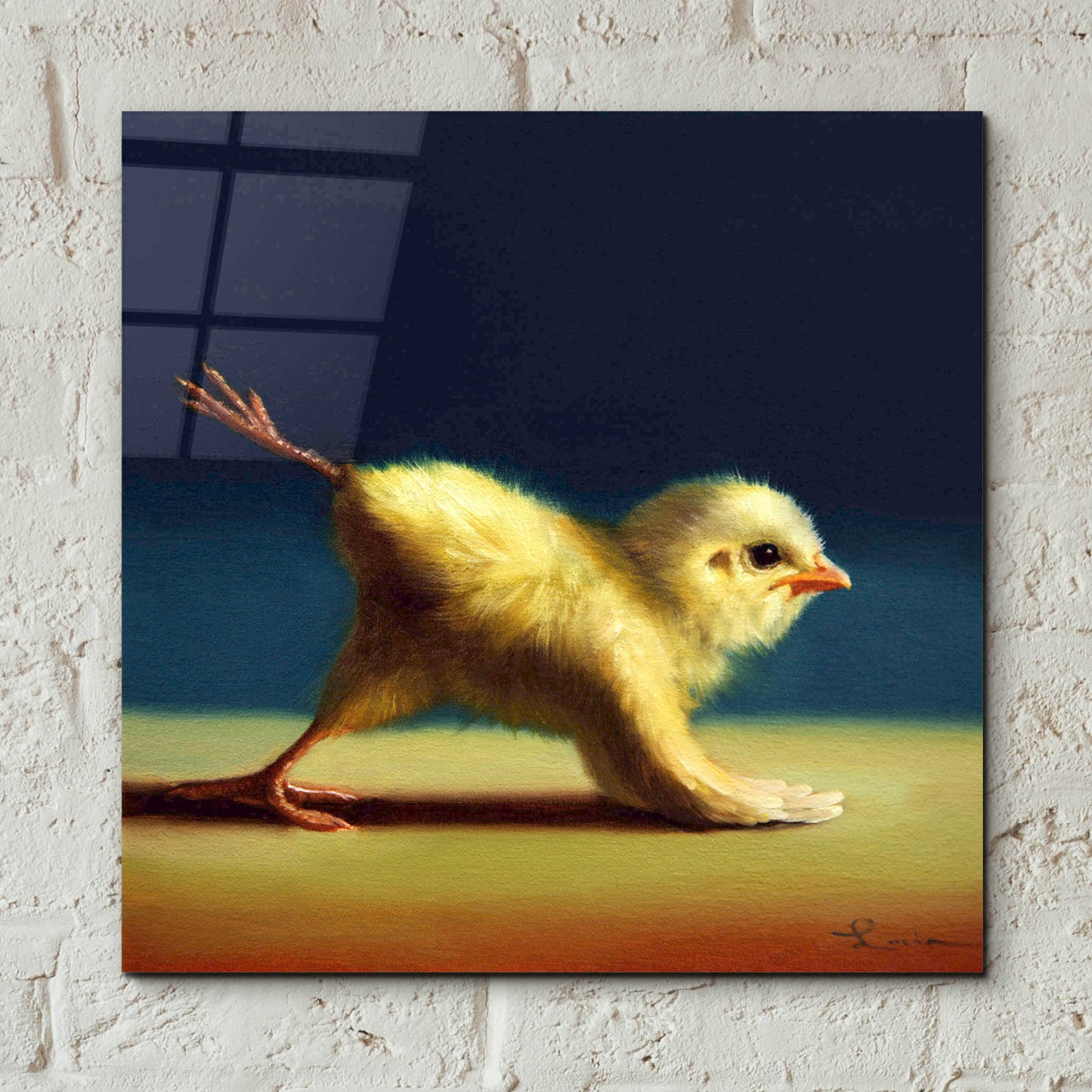 Epic Art 'Yoga Chick Mule Kick' by Lucia Heffernan,12x12