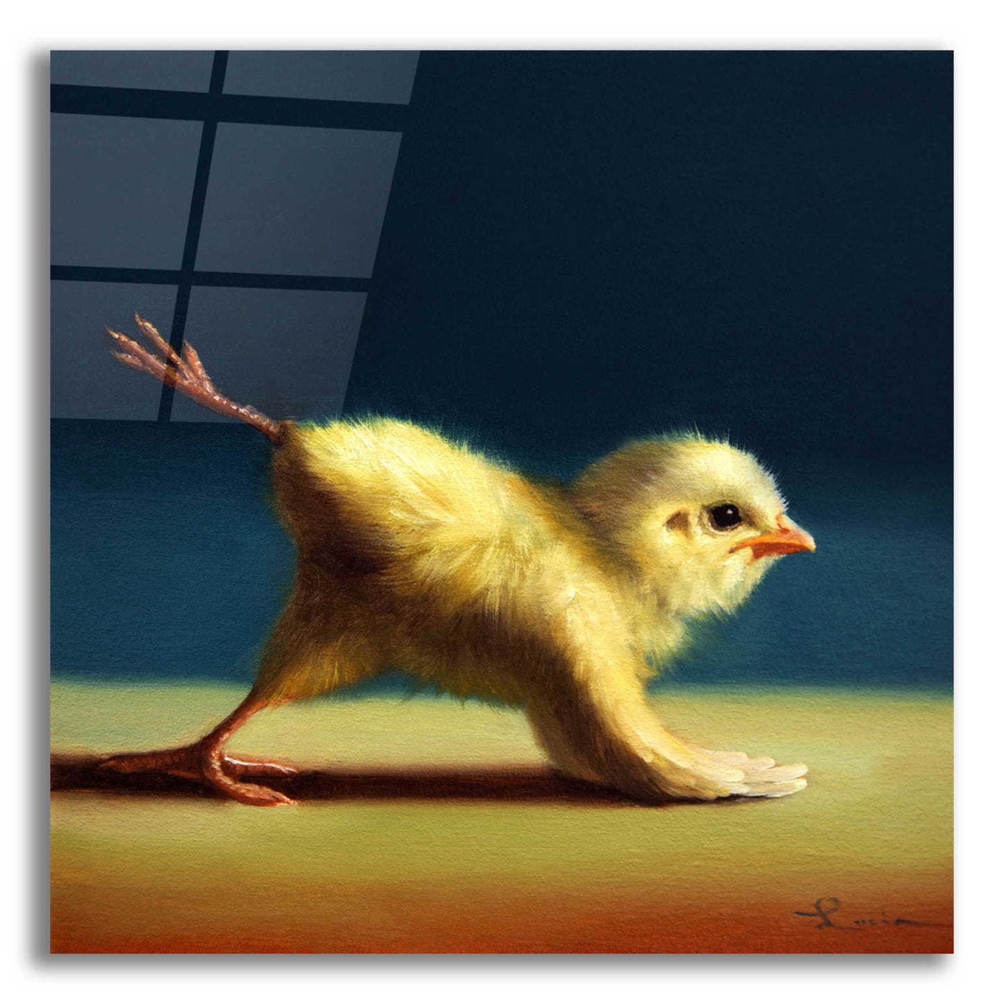 Epic Art 'Yoga Chick Mule Kick' by Lucia Heffernan,12x12