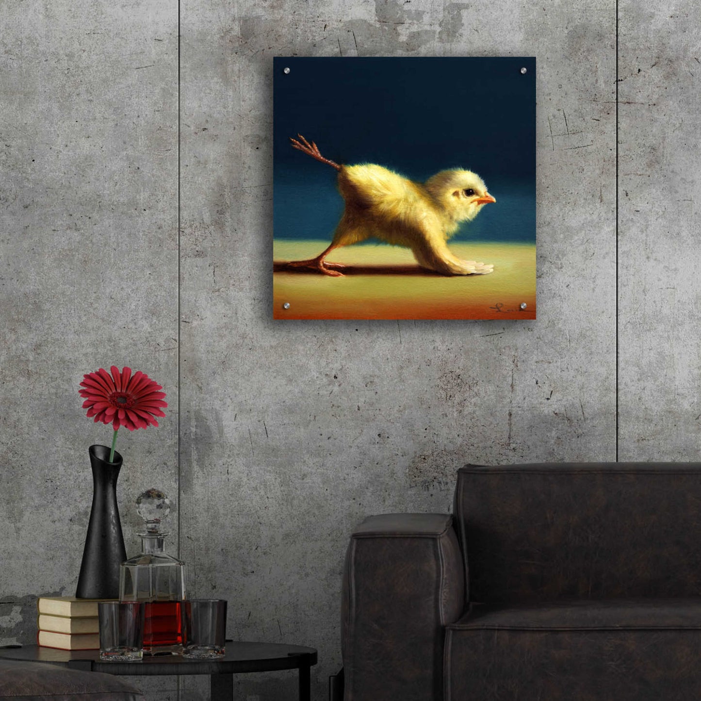 Epic Art 'Yoga Chick Mule Kick' by Lucia Heffernan,24x24