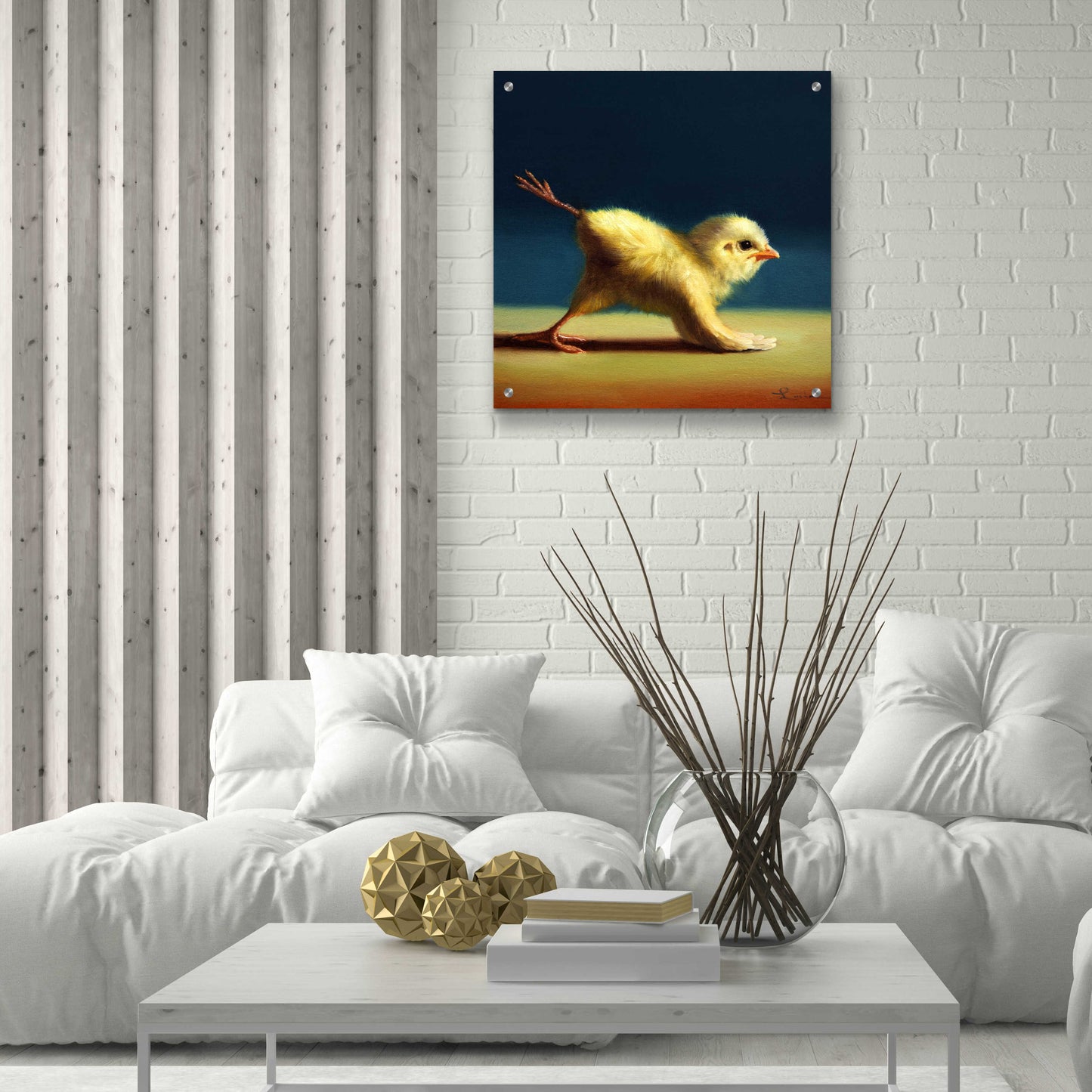 Epic Art 'Yoga Chick Mule Kick' by Lucia Heffernan,24x24