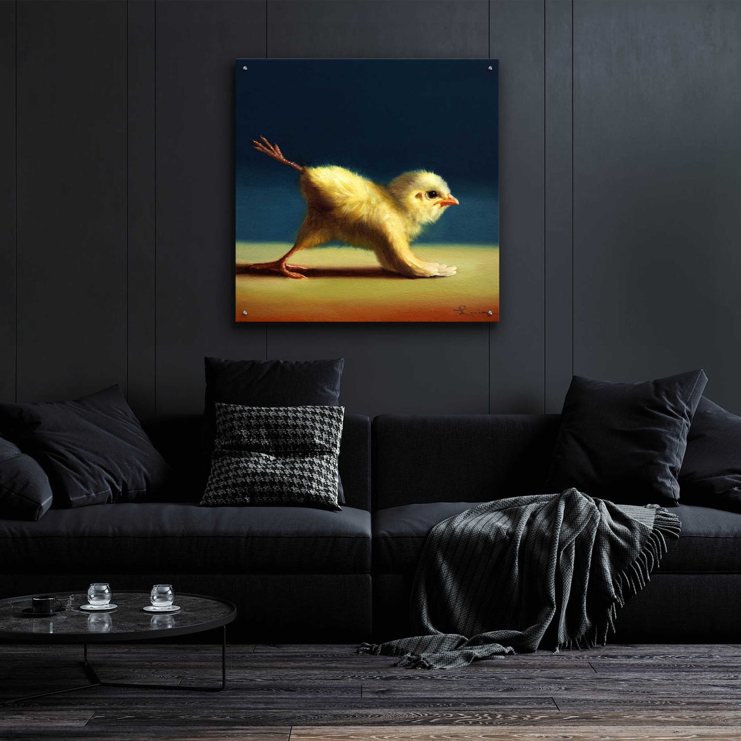 Epic Art 'Yoga Chick Mule Kick' by Lucia Heffernan,36x36