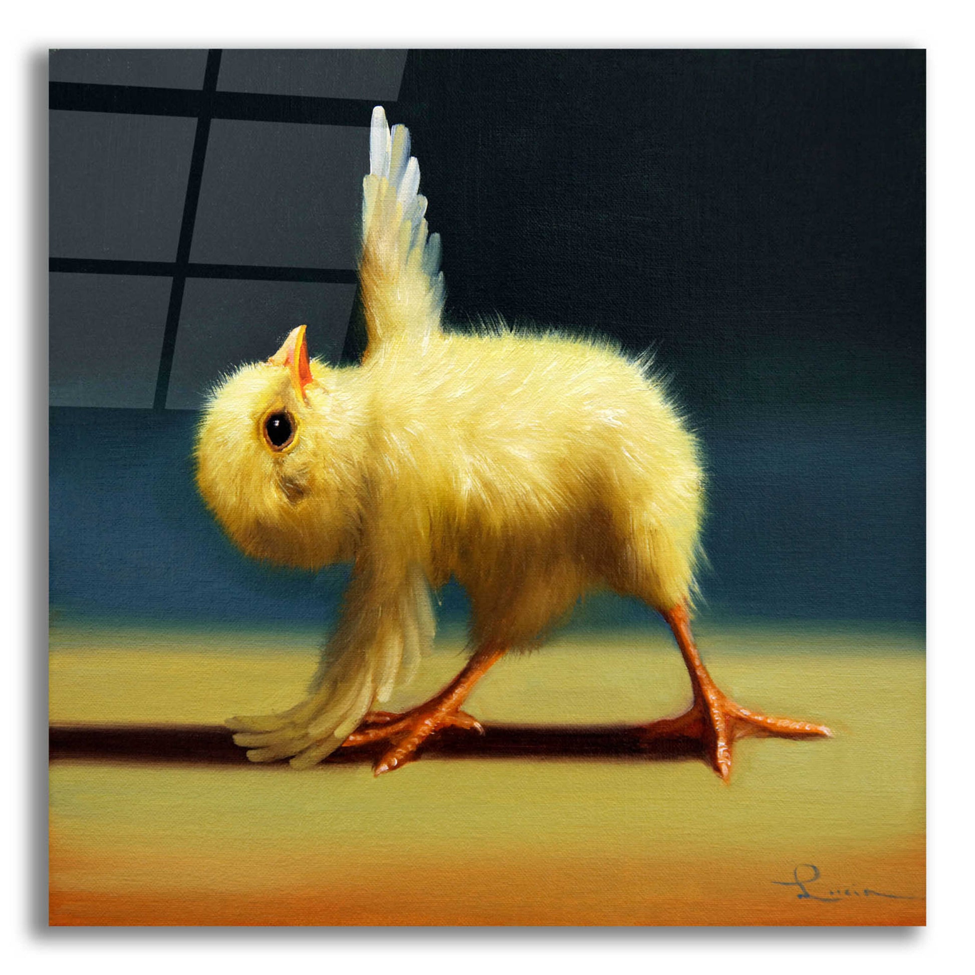 Epic Art 'Yoga Chick Pyramid Pose' by Lucia Heffernan,12x12