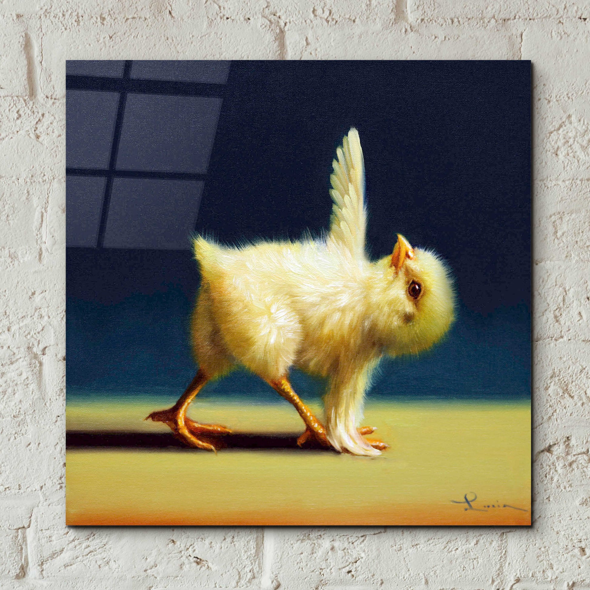 Epic Art 'Yoga Chick Revolved Triangle' by Lucia Heffernan,12x12