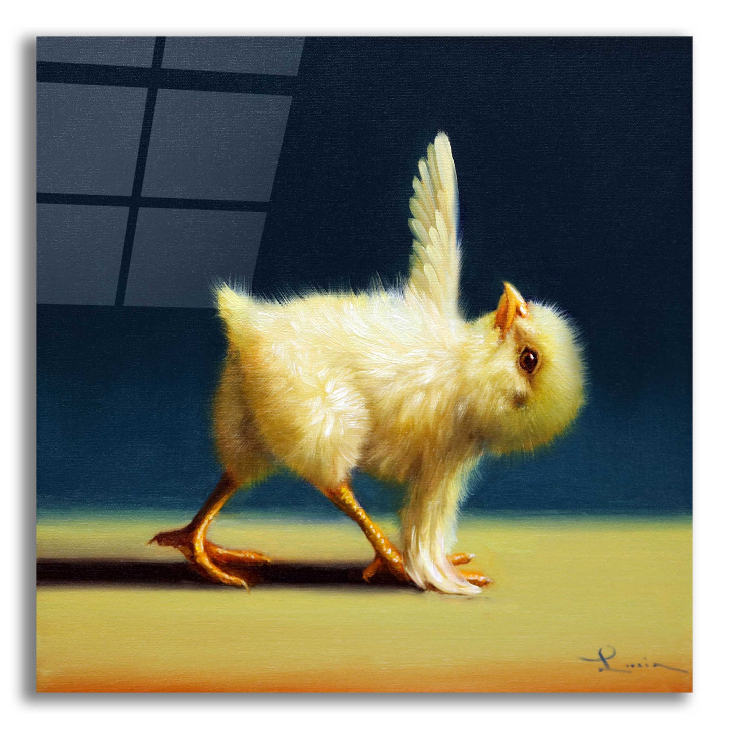 Epic Art 'Yoga Chick Revolved Triangle' by Lucia Heffernan,12x12