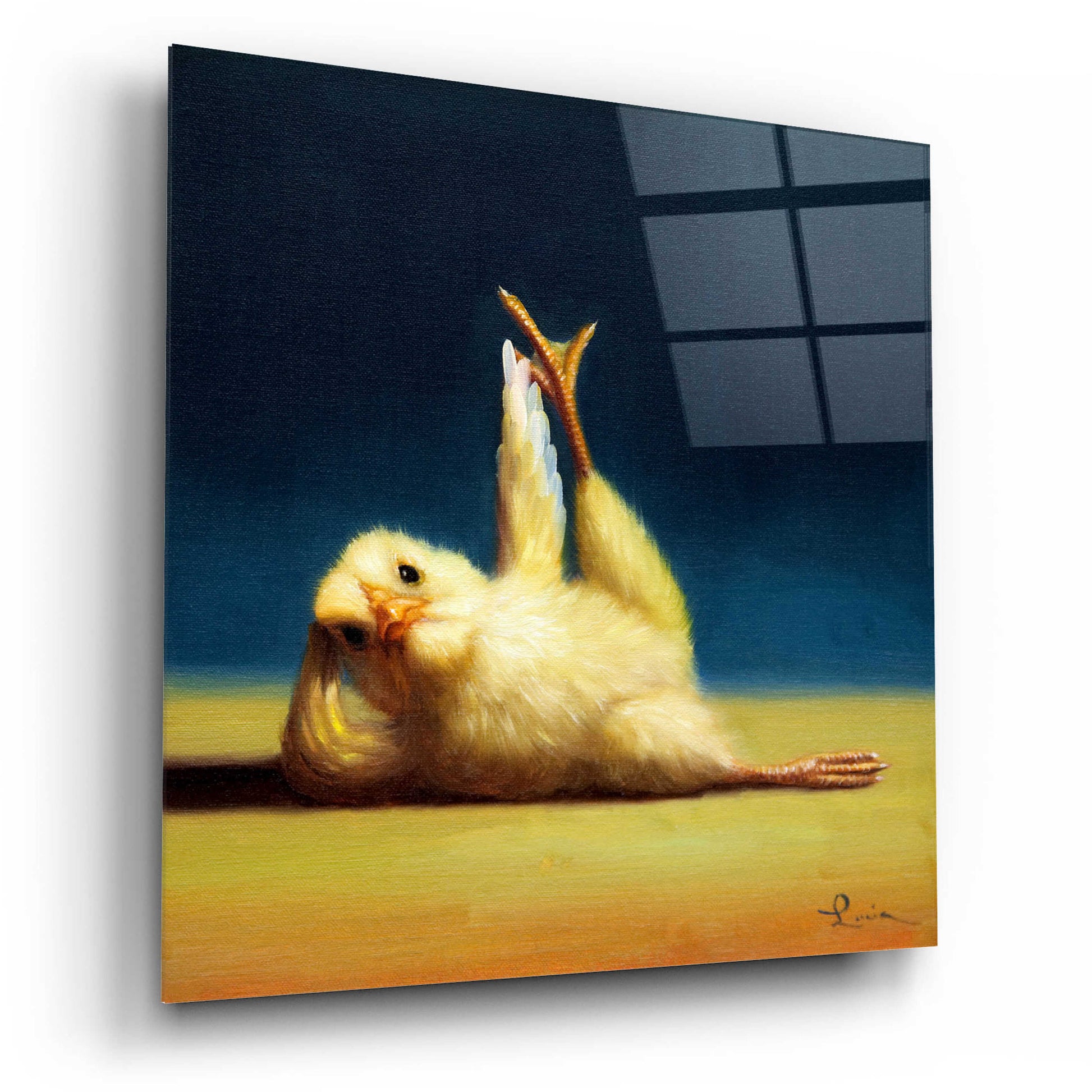 Epic Art 'Yoga Chick Side Leg Lift' by Lucia Heffernan,12x12