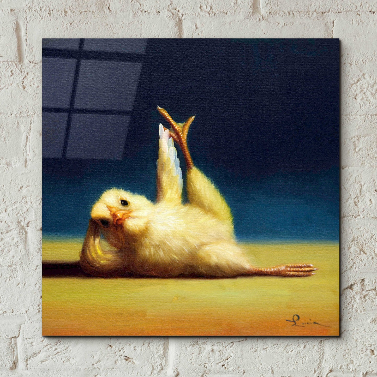 Epic Art 'Yoga Chick Side Leg Lift' by Lucia Heffernan,12x12