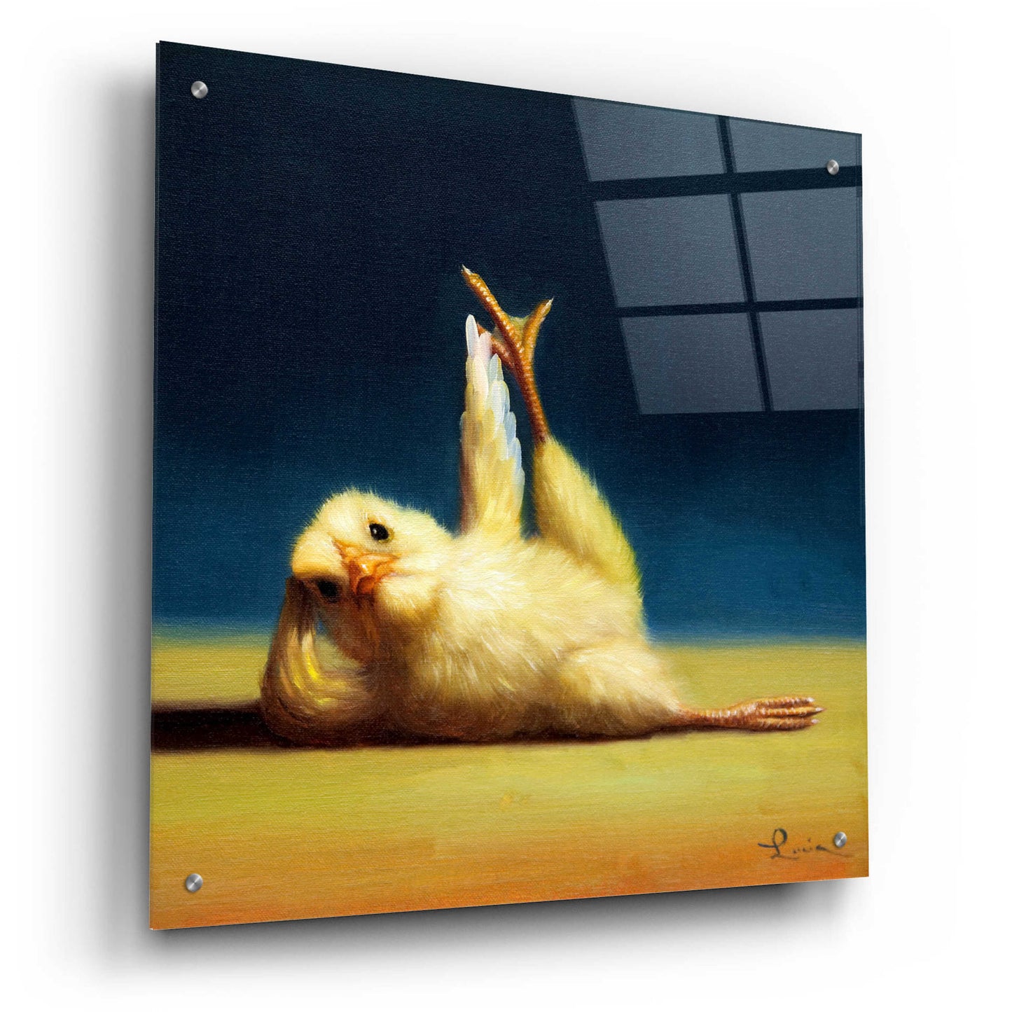 Epic Art 'Yoga Chick Side Leg Lift' by Lucia Heffernan,24x24