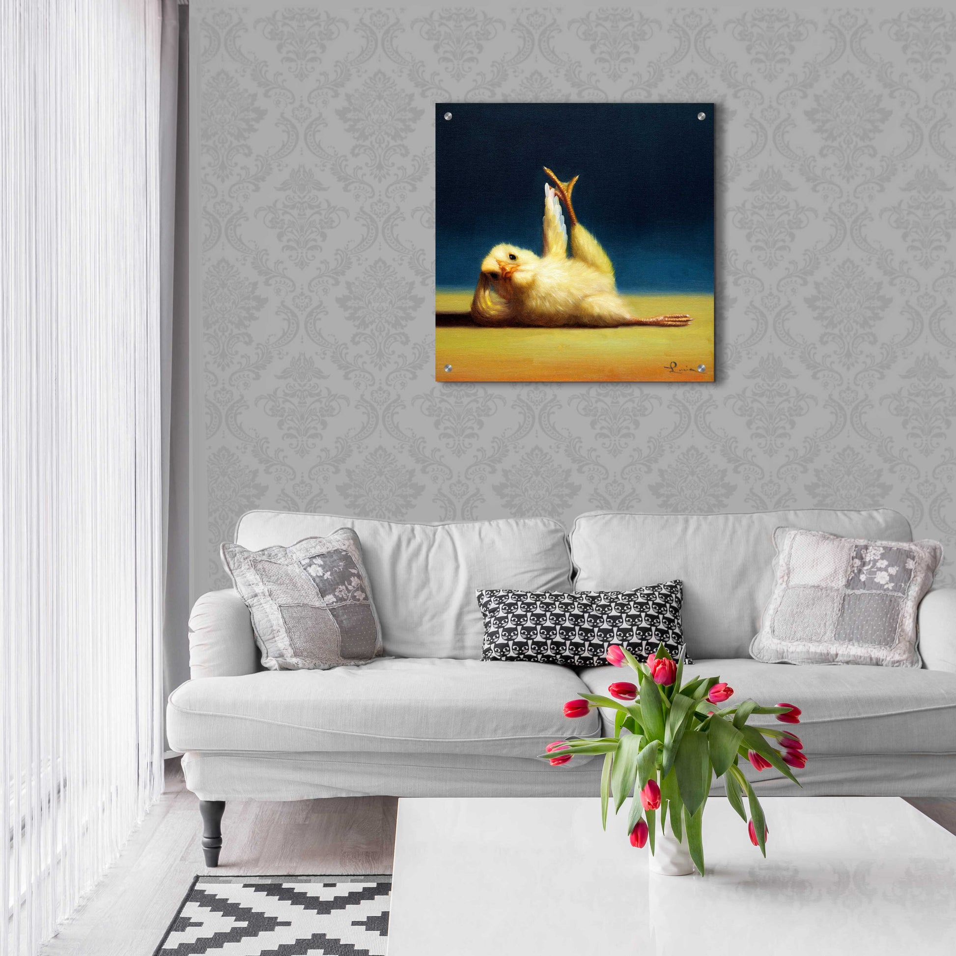 Epic Art 'Yoga Chick Side Leg Lift' by Lucia Heffernan,24x24