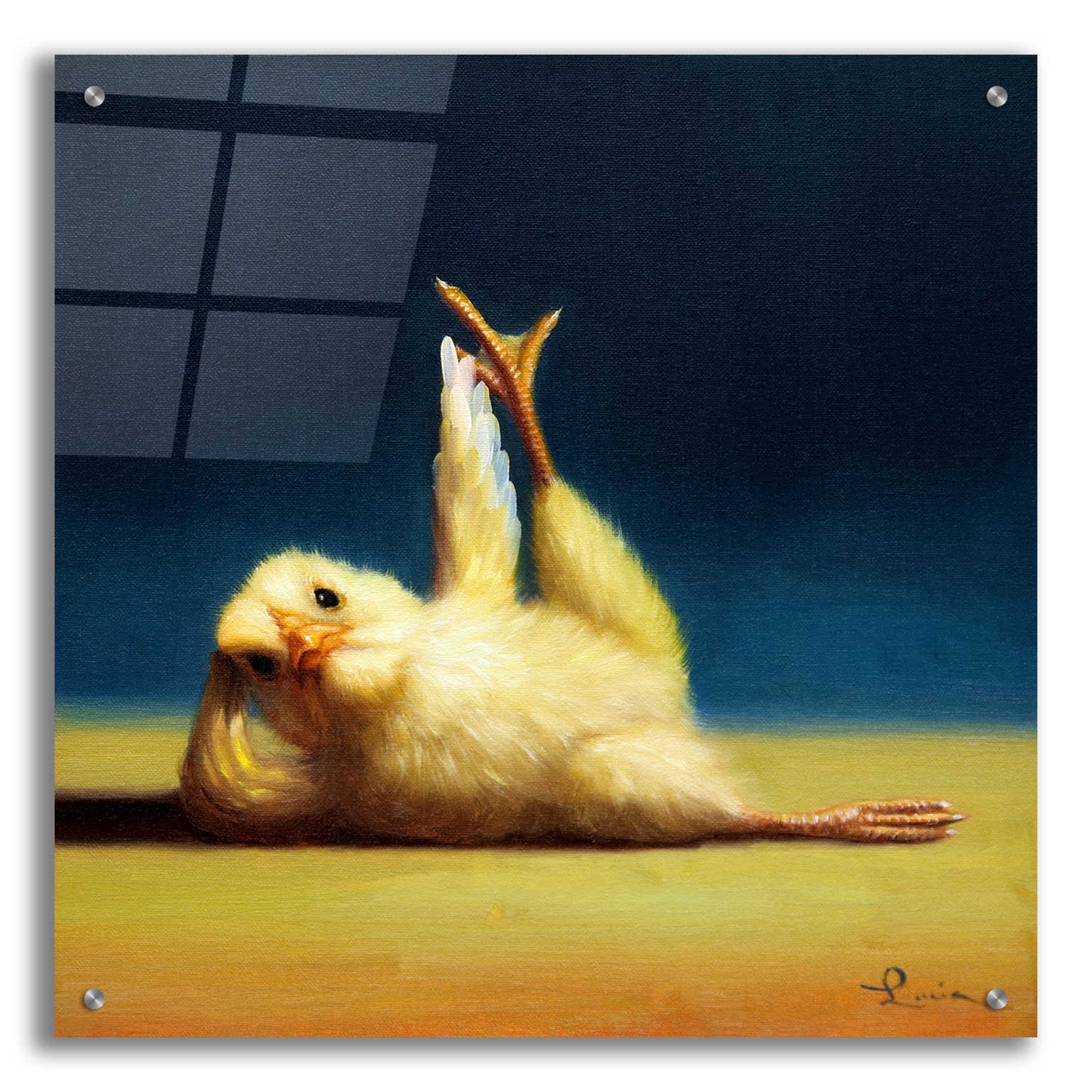 Epic Art 'Yoga Chick Side Leg Lift' by Lucia Heffernan,24x24