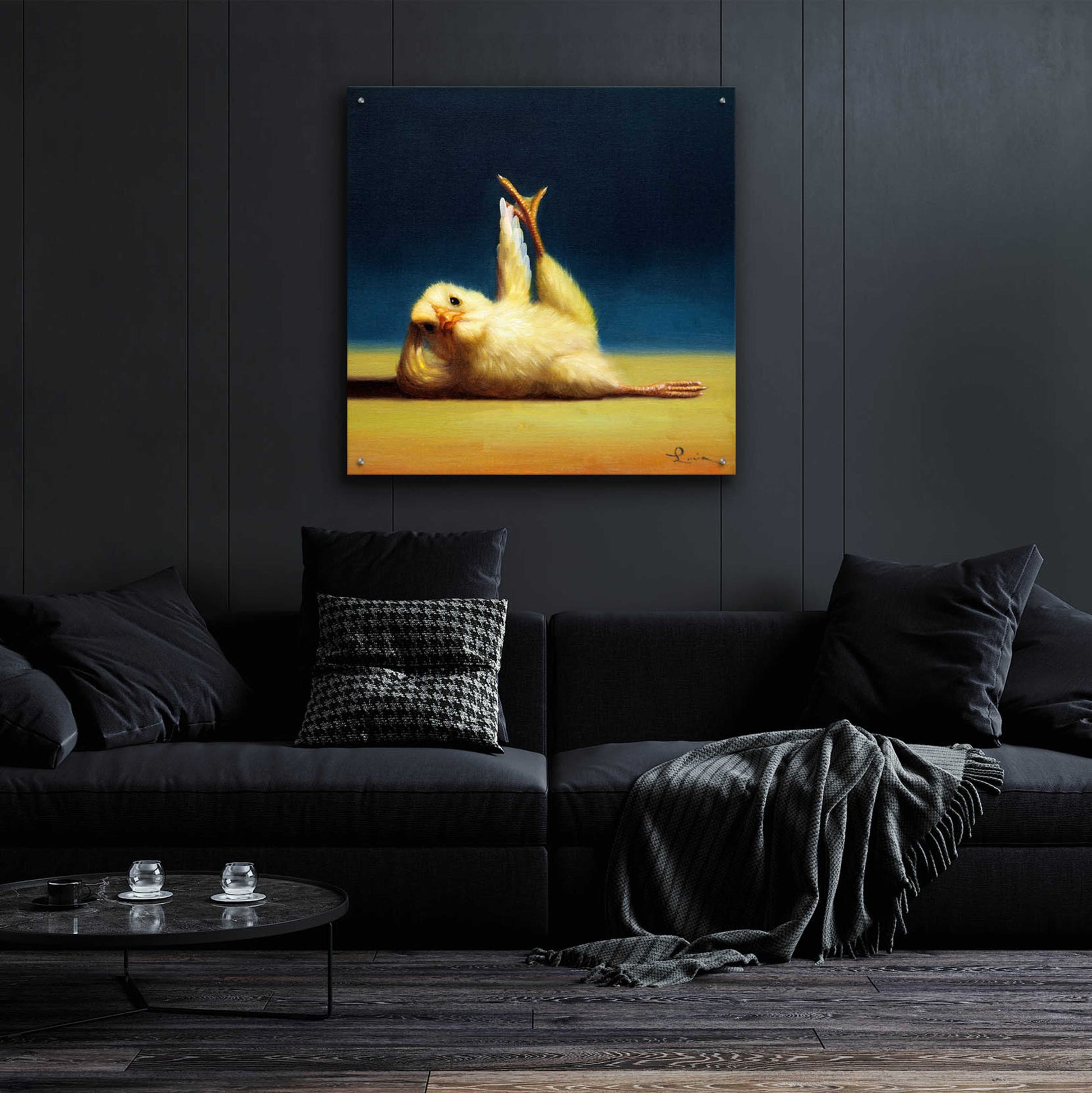 Epic Art 'Yoga Chick Side Leg Lift' by Lucia Heffernan,36x36