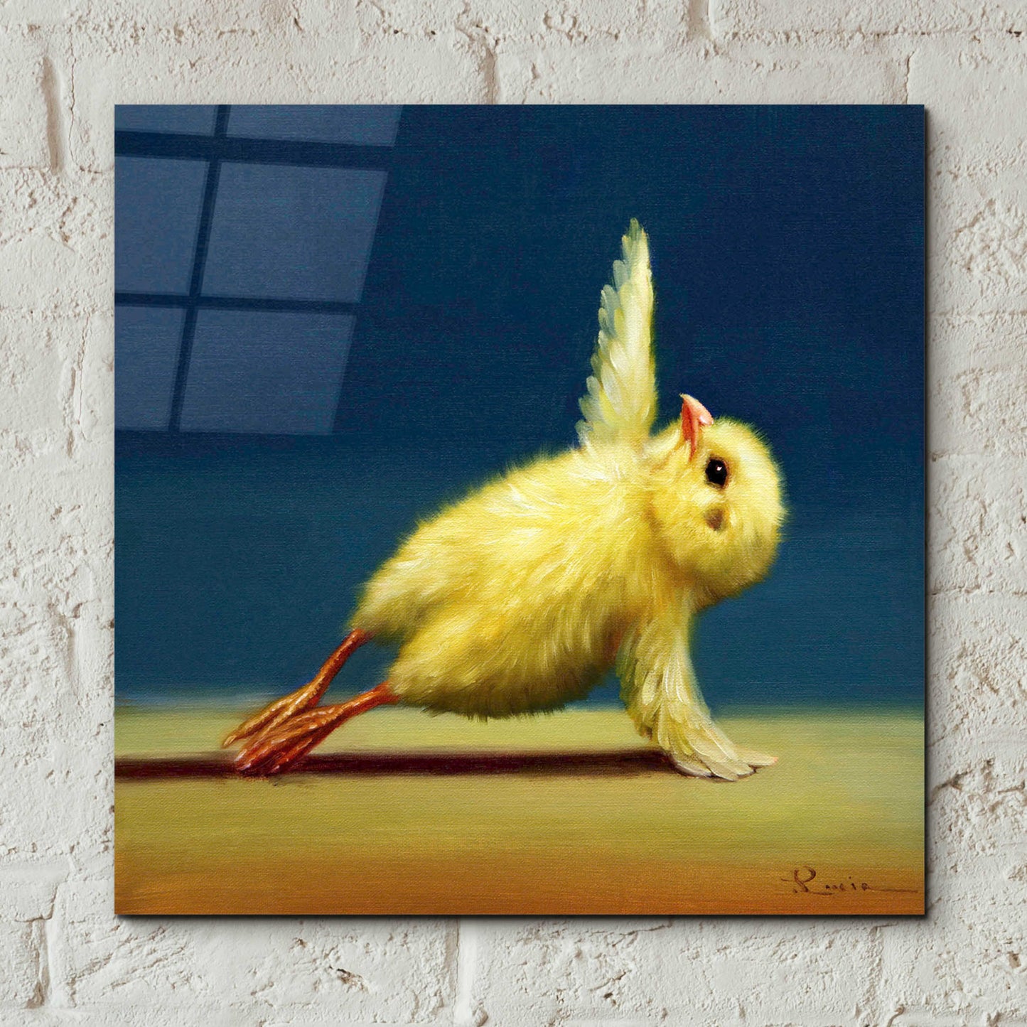 Epic Art 'Yoga Chick Side Plank' by Lucia Heffernan,12x12