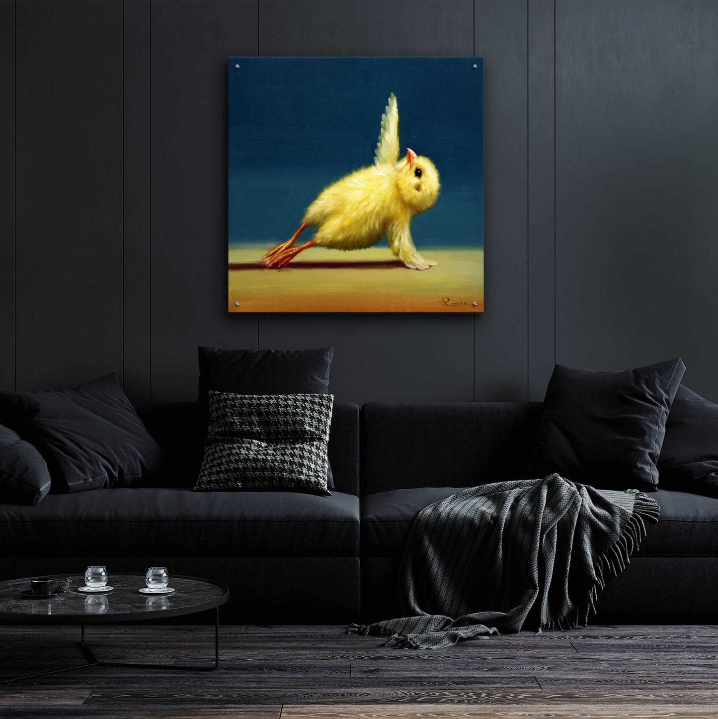 Epic Art 'Yoga Chick Side Plank' by Lucia Heffernan,36x36