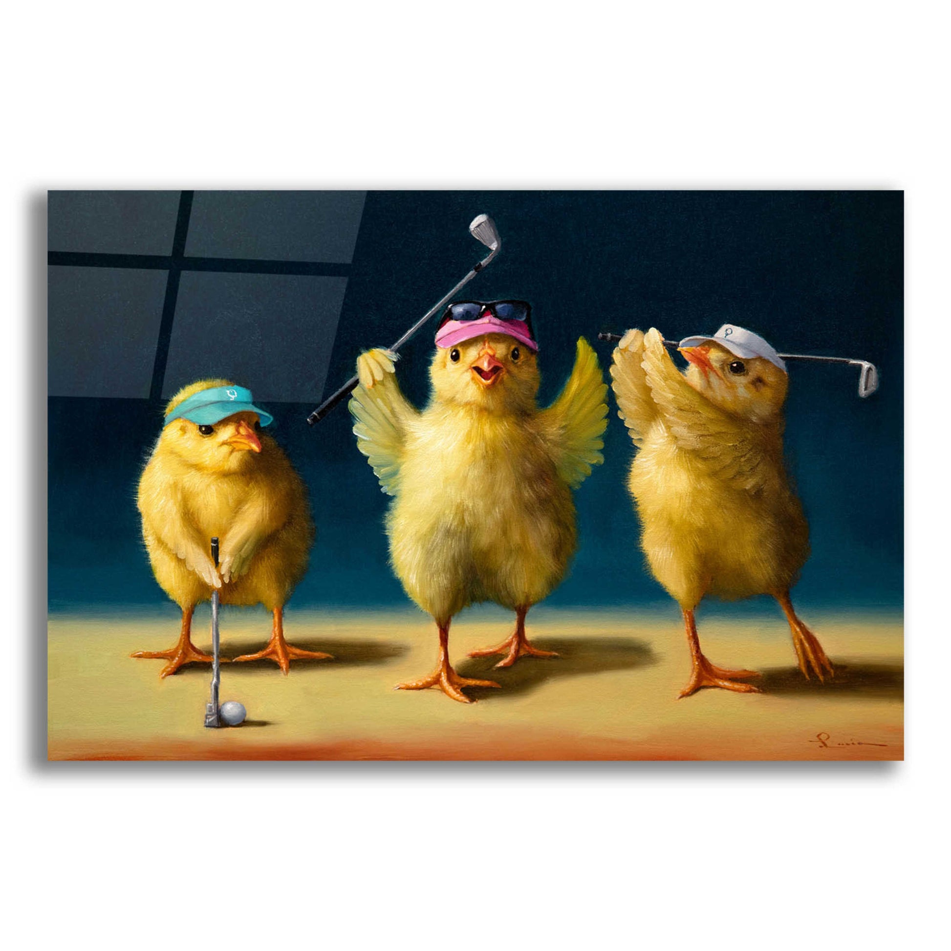 Epic Art 'Yoga Chicks Golf Chicks' by Lucia Heffernan,16x12