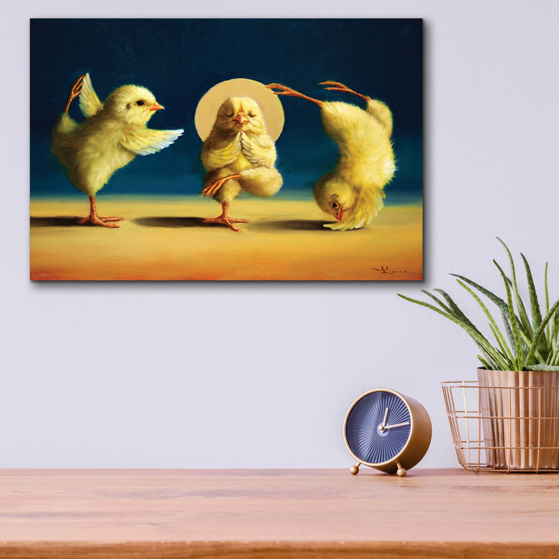 Epic Art 'Yoga Chicks Three' by Lucia Heffernan,16x12