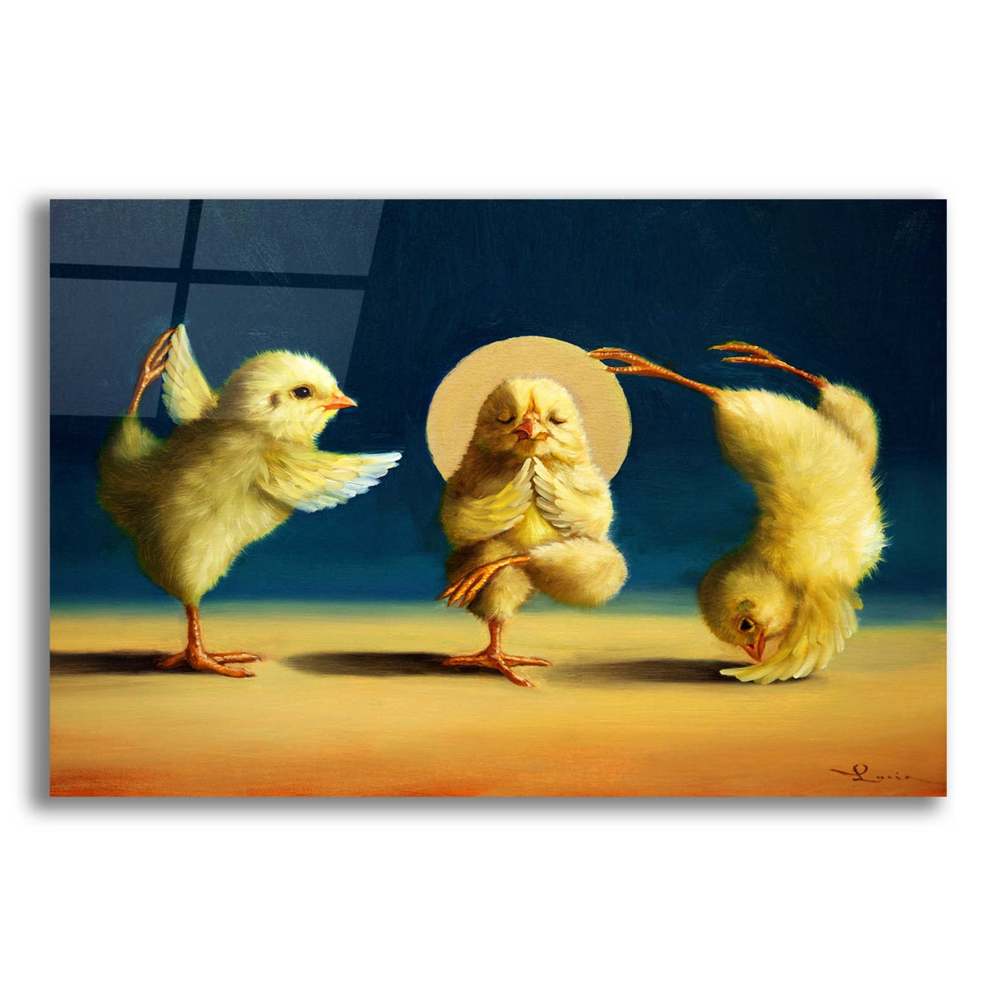 Epic Art 'Yoga Chicks Three' by Lucia Heffernan,16x12