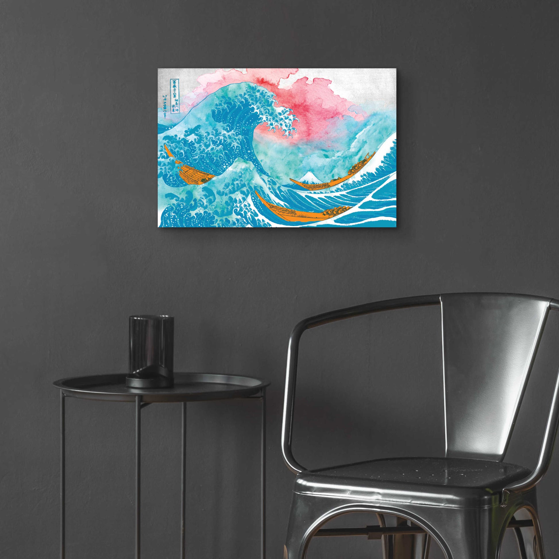 Epic Art 'The Great Teal Wave' by Porter Hastings,24x16