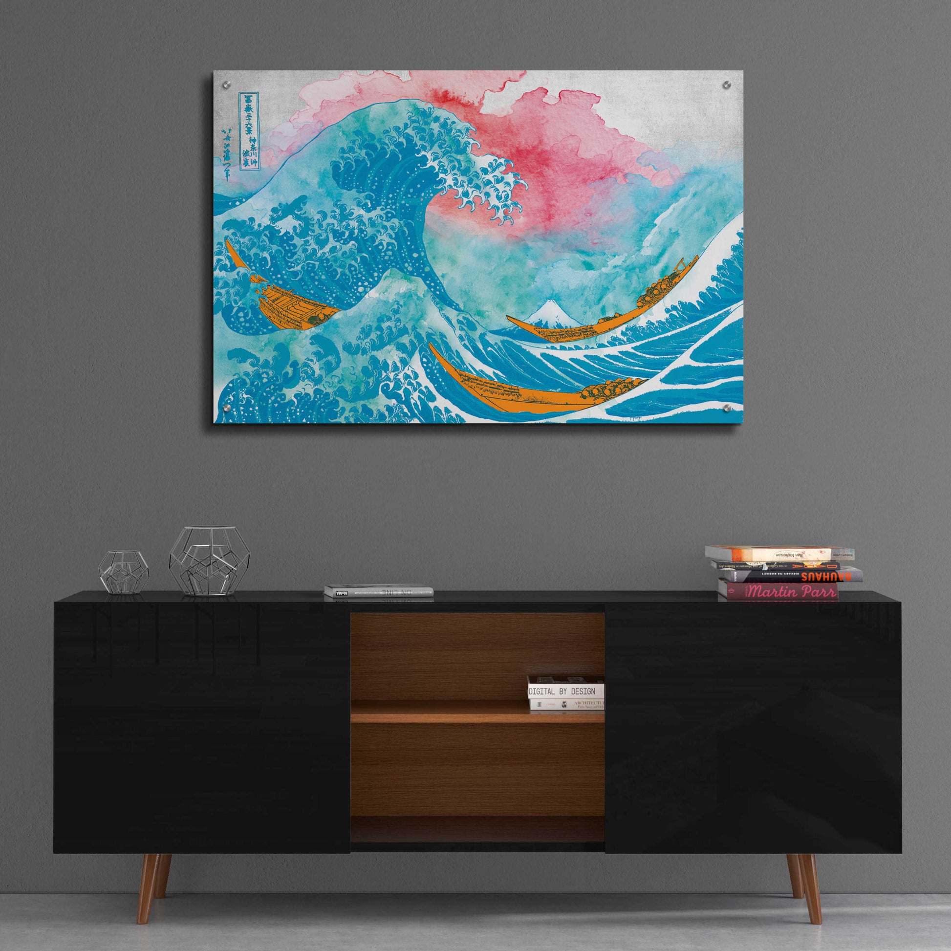 Epic Art 'The Great Teal Wave' by Porter Hastings,36x24