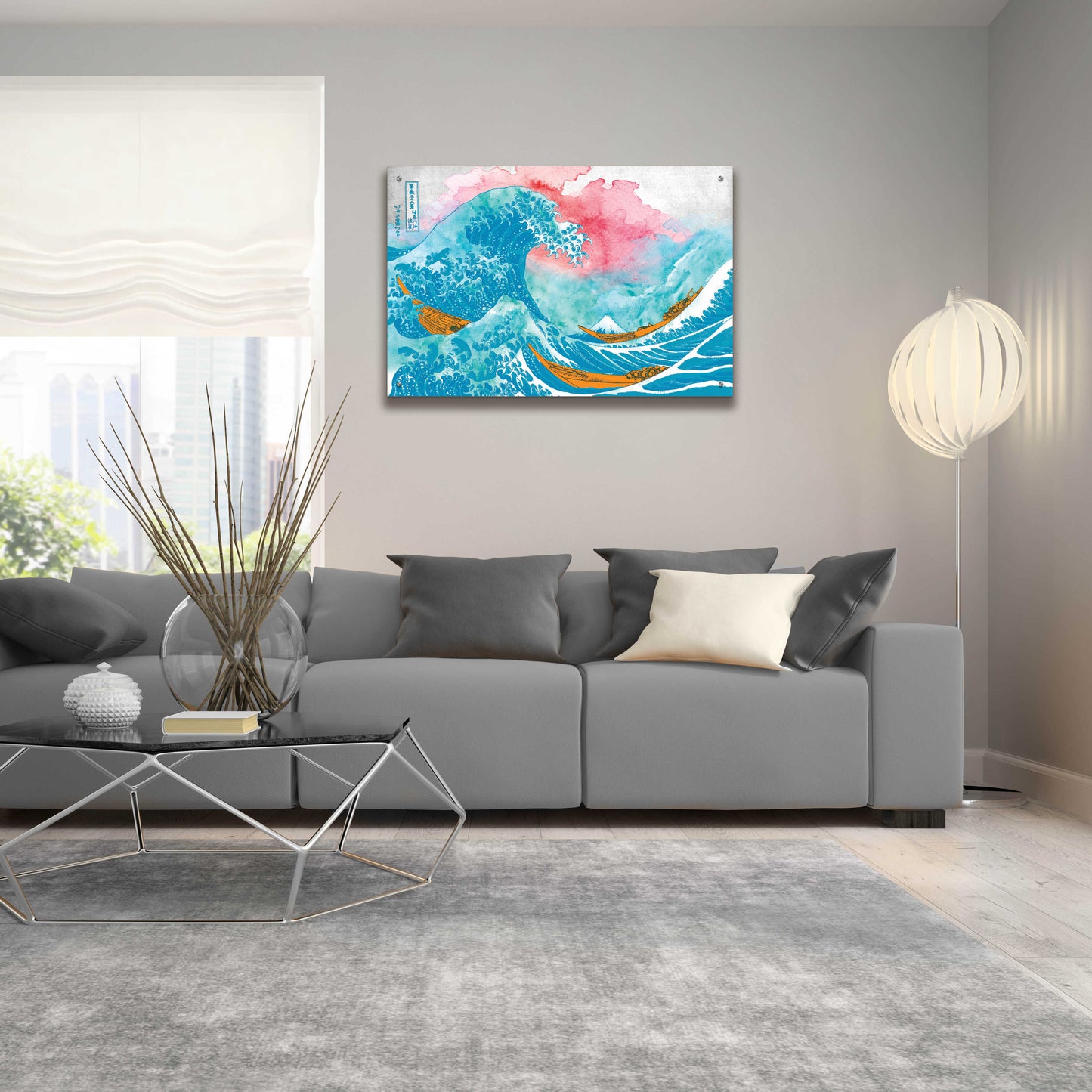 Epic Art 'The Great Teal Wave' by Porter Hastings,36x24