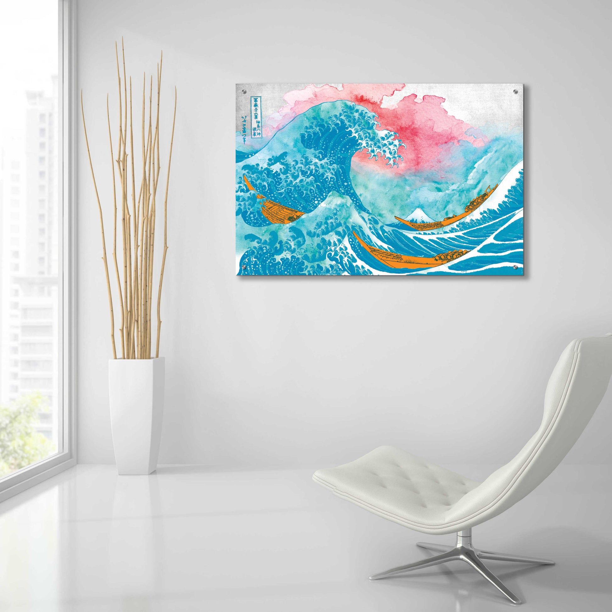 Epic Art 'The Great Teal Wave' by Porter Hastings,36x24