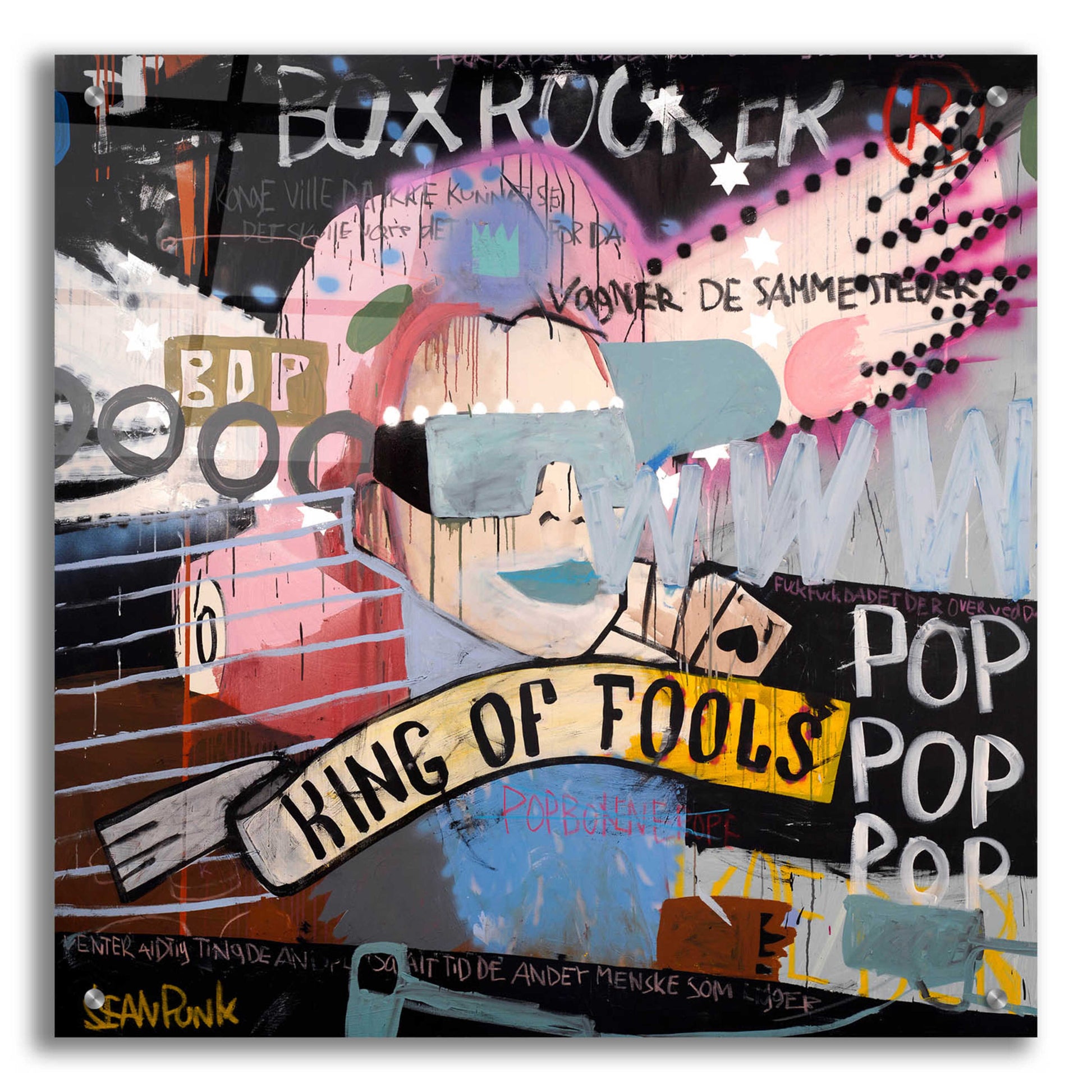 Epic Art 'King of Fools' by Punk,24x24