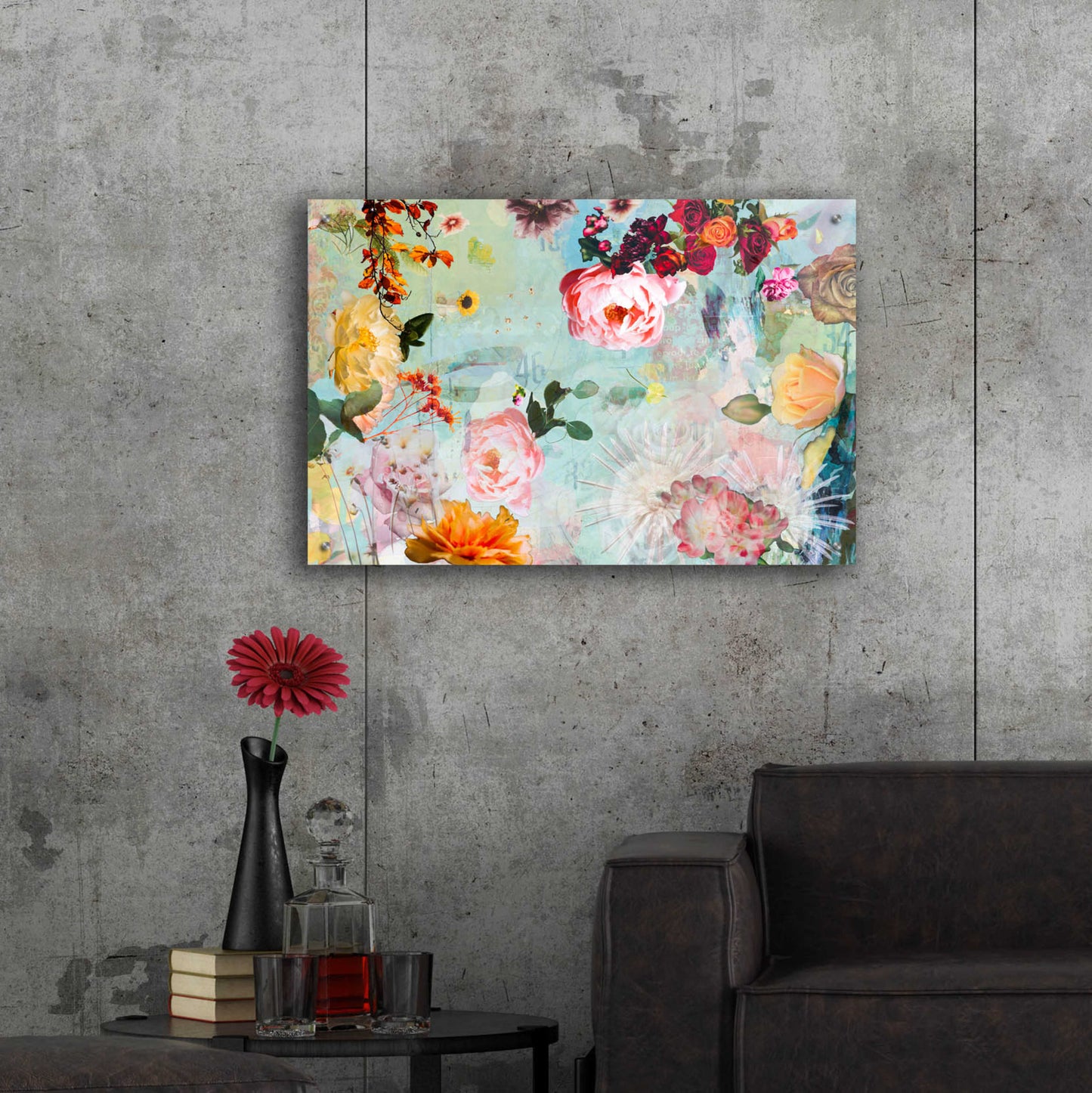 Epic Art 'BLOOM OF ROSE' by DB Waterman,36x24