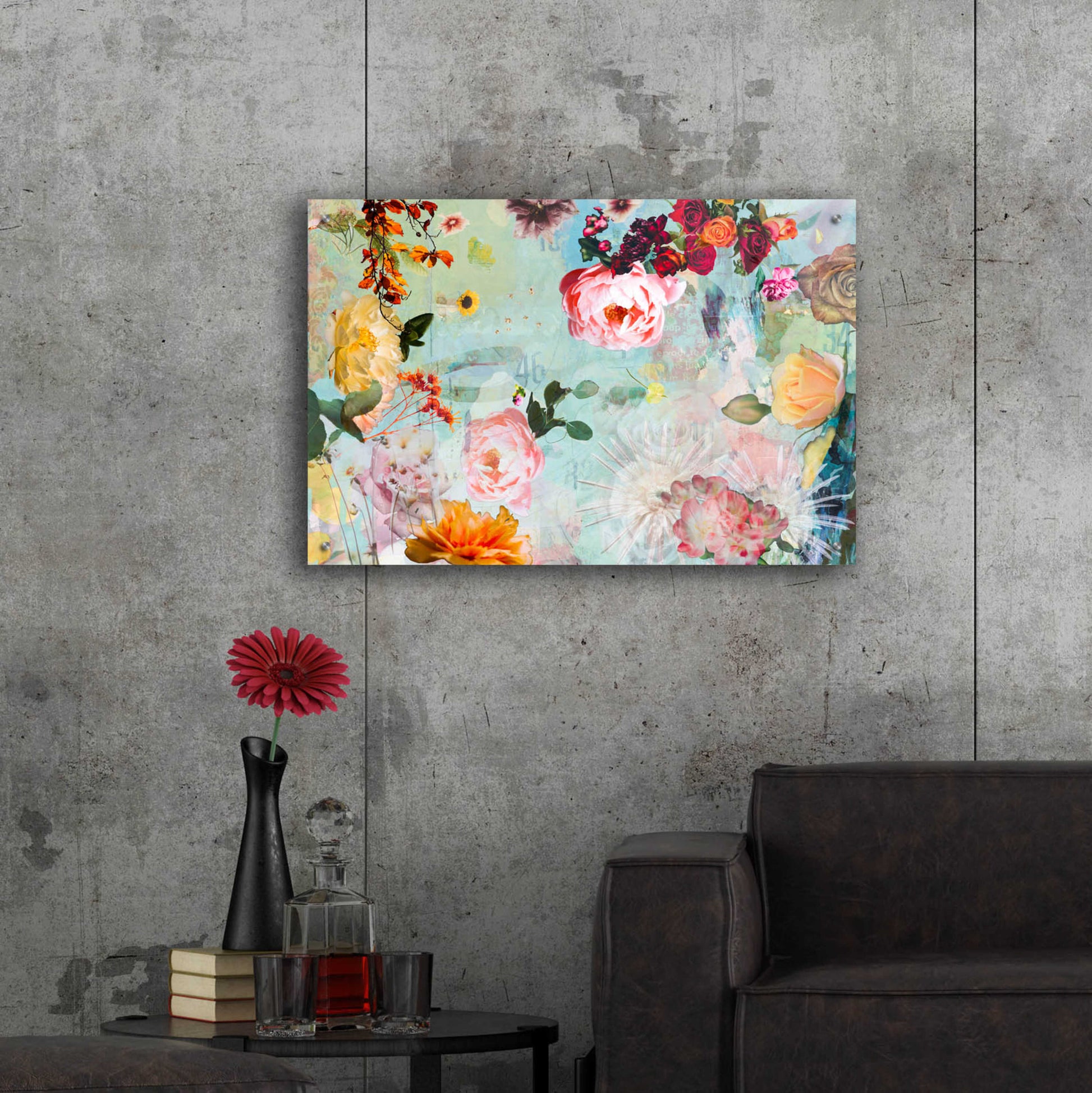 Epic Art 'BLOOM OF ROSE' by DB Waterman,36x24