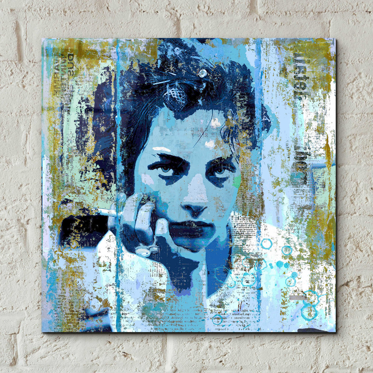 Epic Art 'BLUE MONDAY' by DB Waterman,12x12