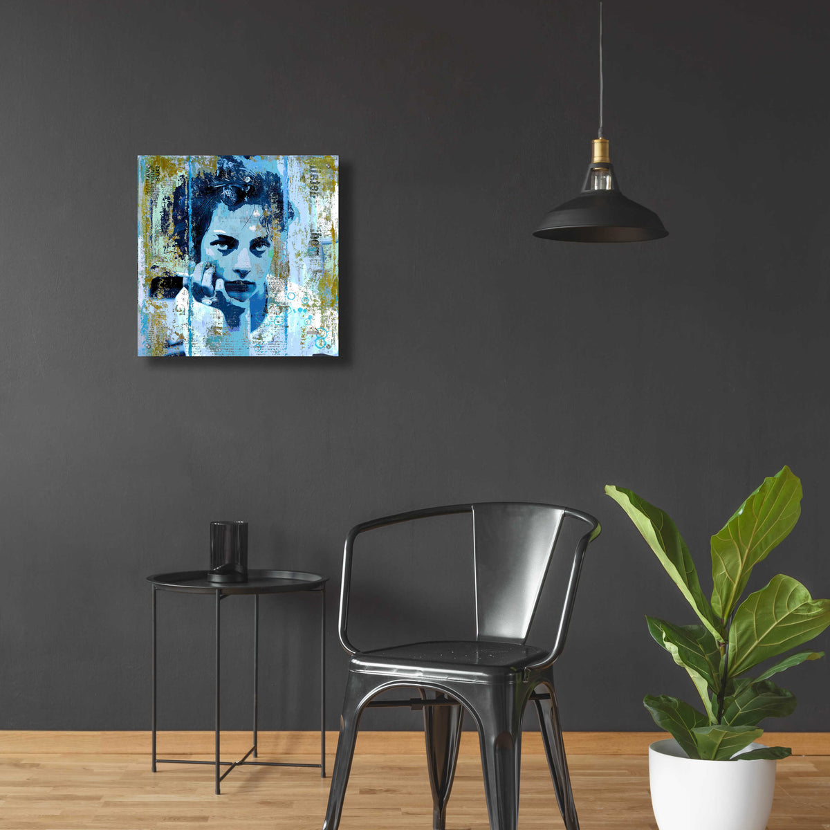 Epic Art 'BLUE MONDAY' by DB Waterman,24x24