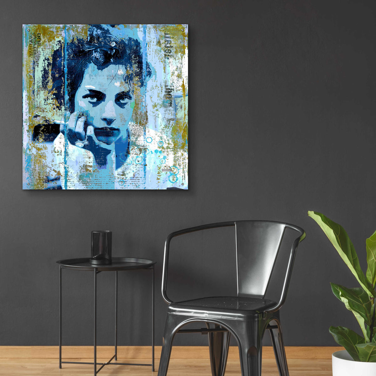Epic Art 'BLUE MONDAY' by DB Waterman,36x36