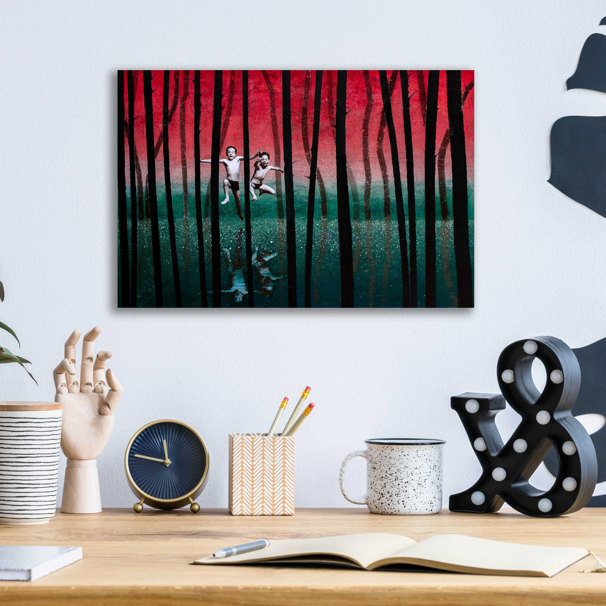 Epic Art 'LUST FOR LIFE' by DB Waterman,16x12