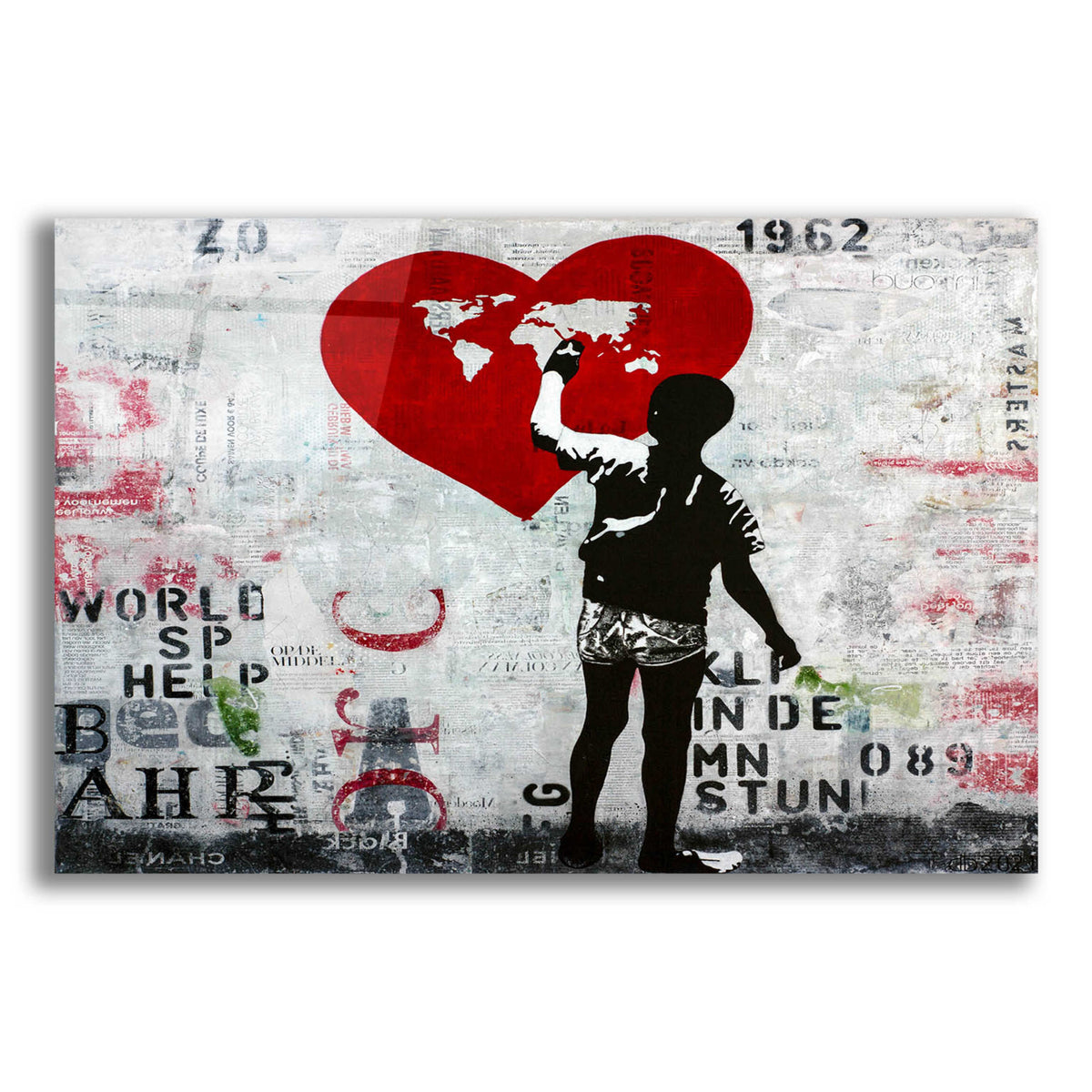 Epic Art 'ONLY ONE WORLD' by DB Waterman
