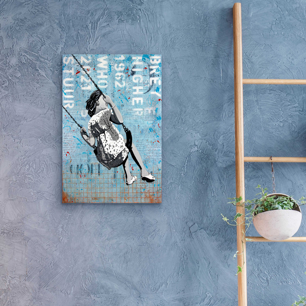 Epic Art 'SPRING SWING' by DB Waterman,16x24