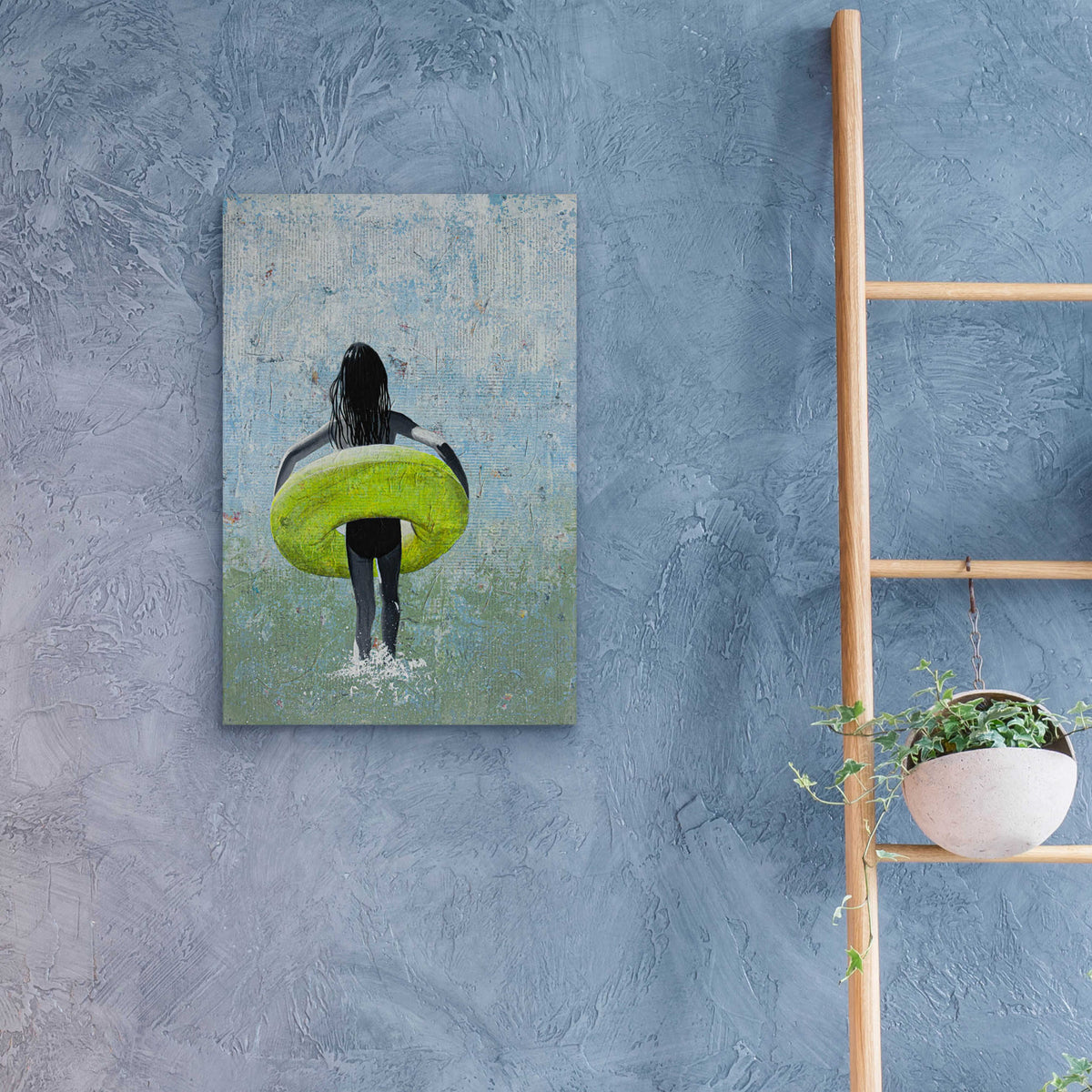 Epic Art 'SUMMER GIRL' by DB Waterman,16x24
