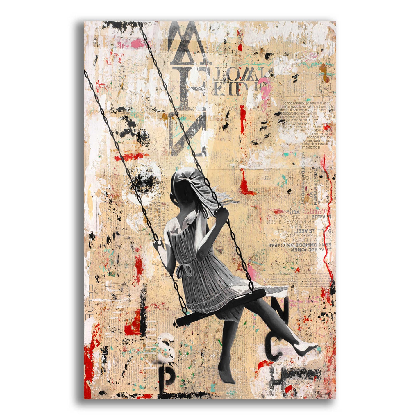 Epic Art 'SUMMER SWING' by DB Waterman,12x16