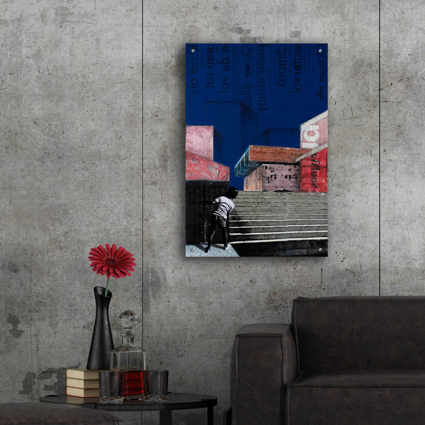 Epic Art 'THE BLUE BUILDINGS' by DB Waterman,24x36