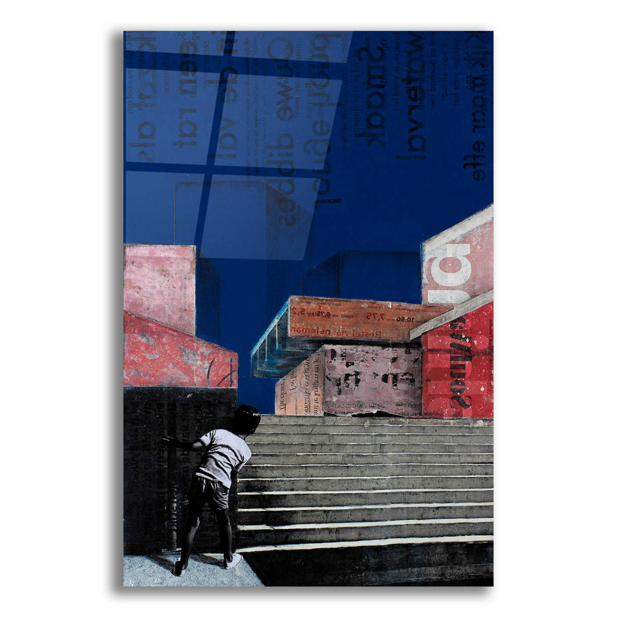 Epic Art 'THE BLUE BUILDINGS' by DB Waterman