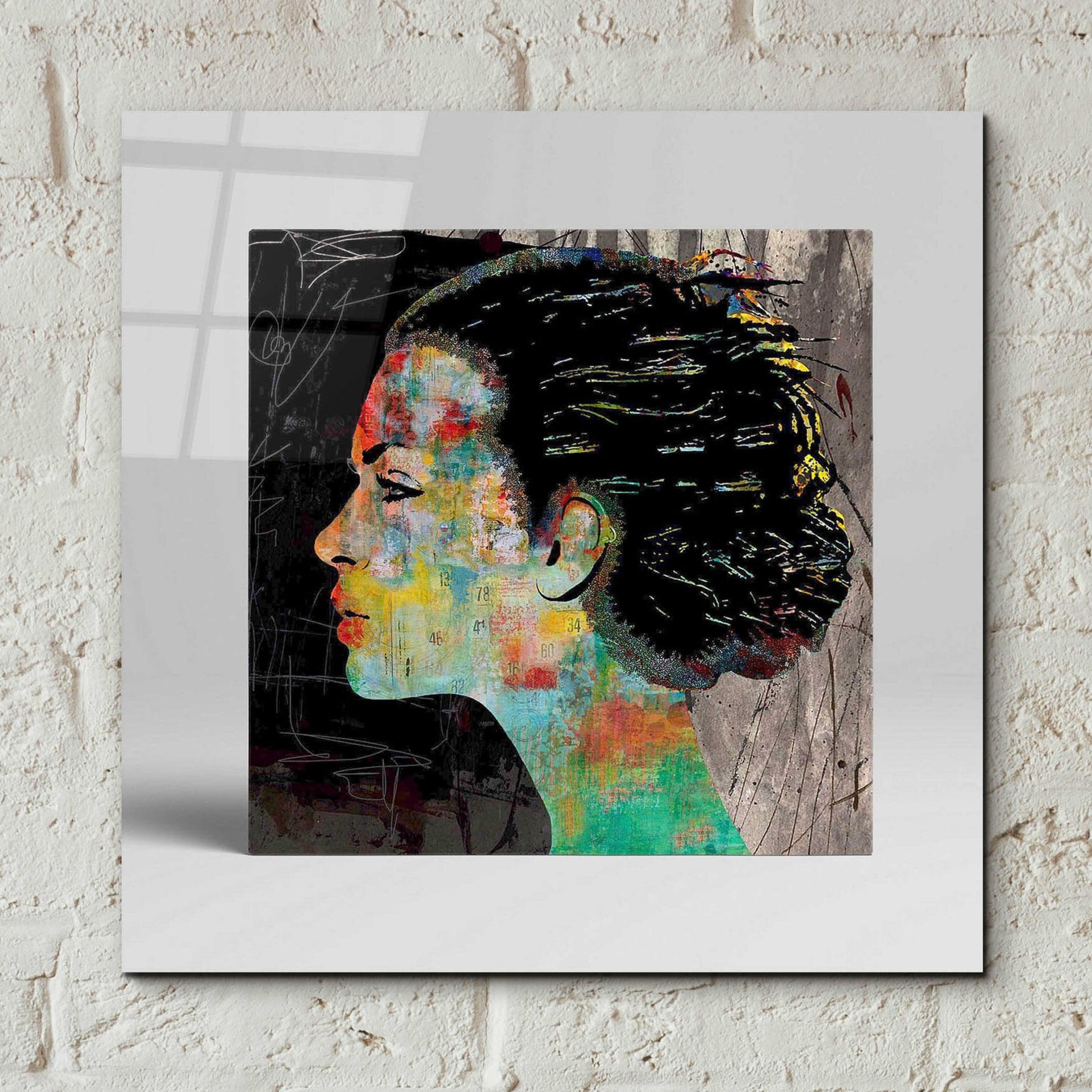 Epic Art 'THE COLORFUL GIRL' by DB Waterman,12x12