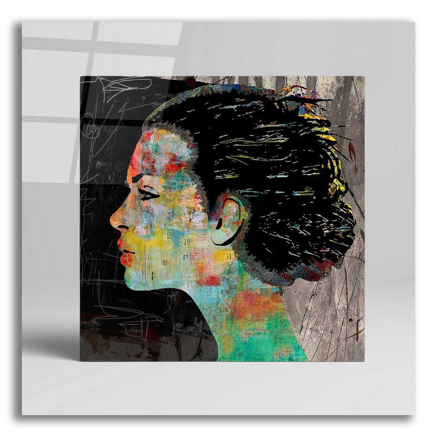 Epic Art 'THE COLORFUL GIRL' by DB Waterman,12x12