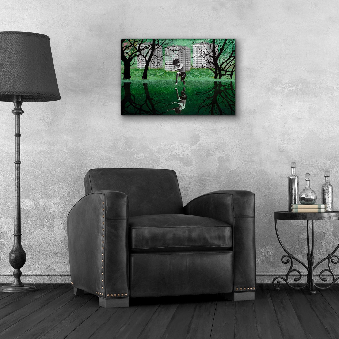 Epic Art 'THE GREEN POND' by DB Waterman,24x16