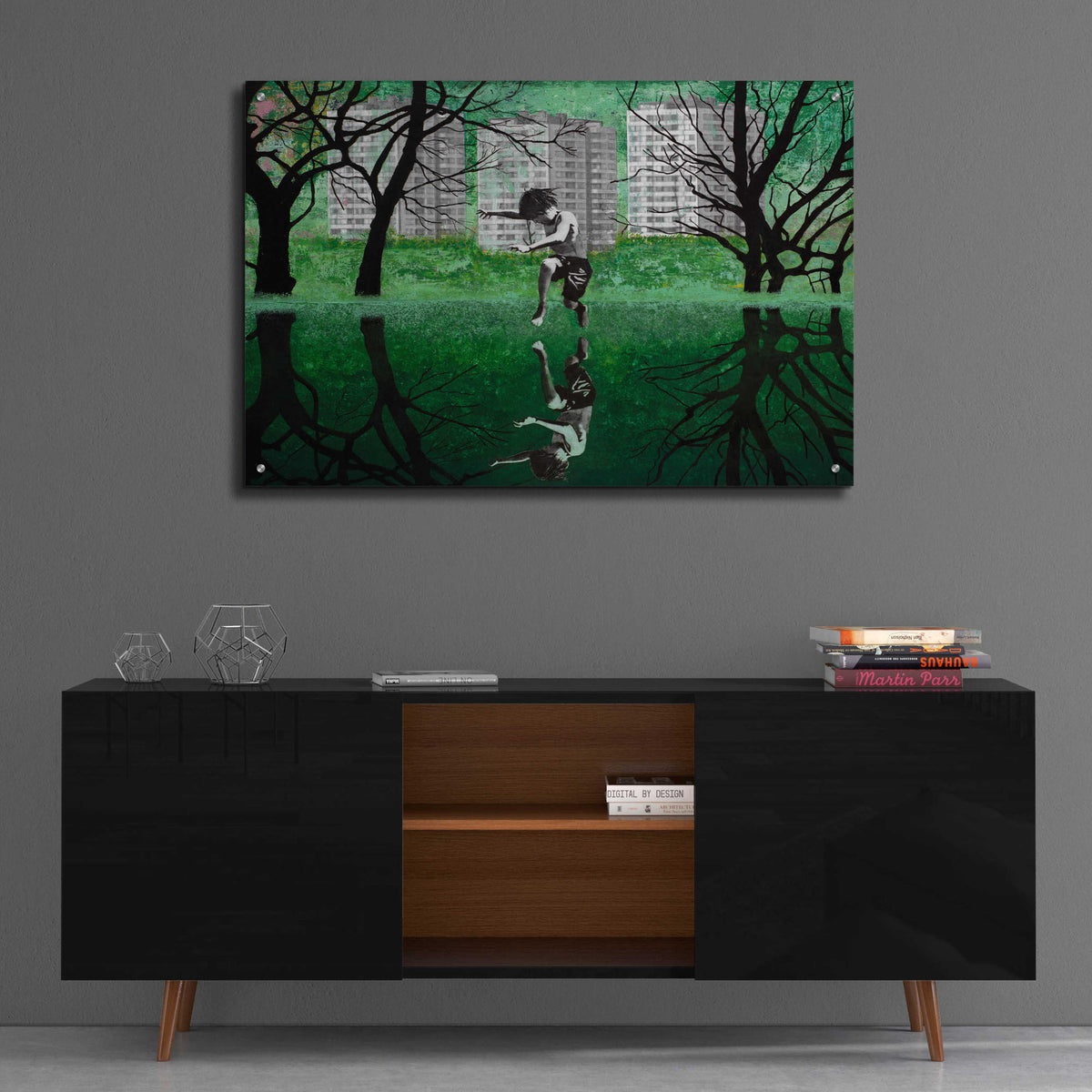 Epic Art 'THE GREEN POND' by DB Waterman,36x24