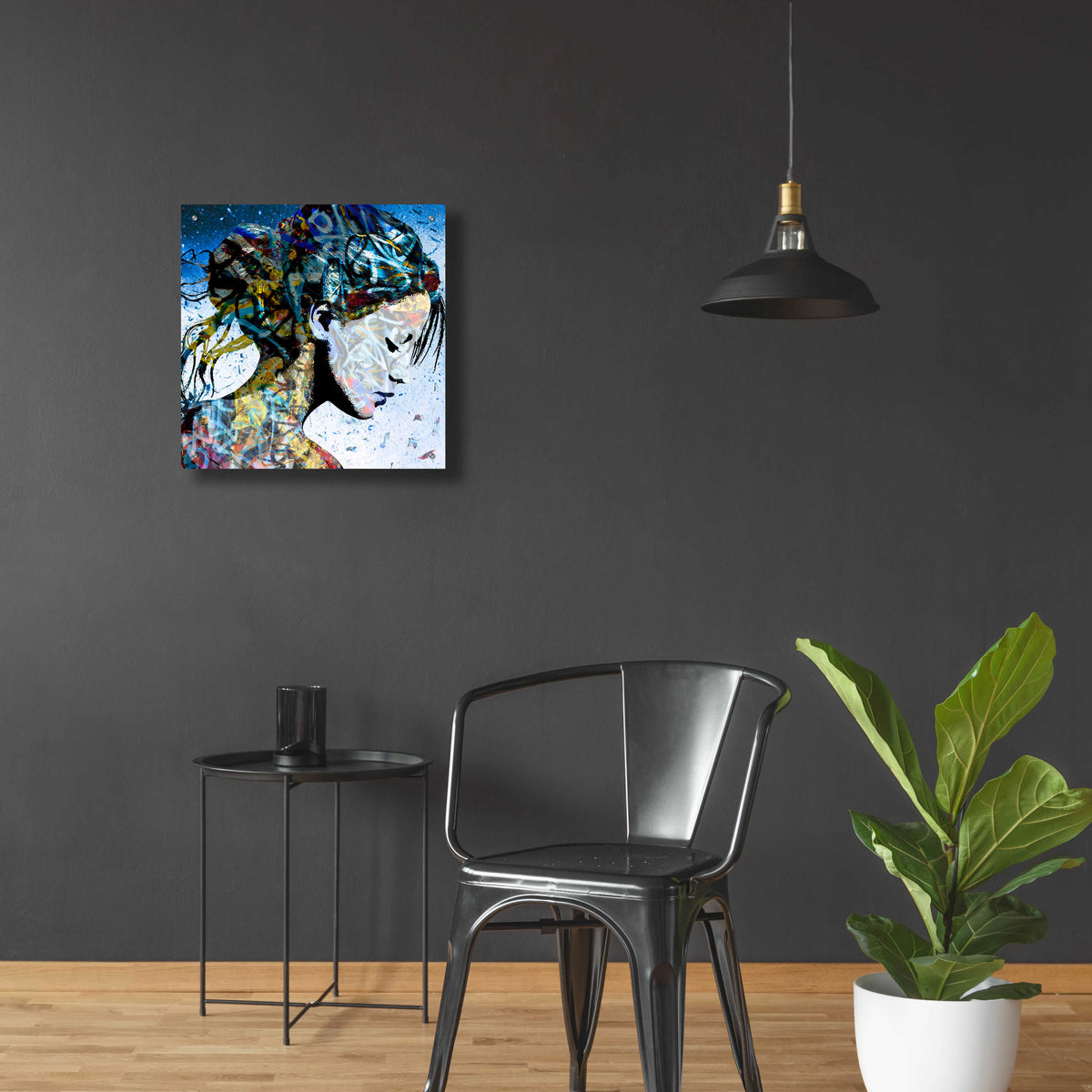 Epic Art 'THE MODEST GIRL' by DB Waterman,24x24