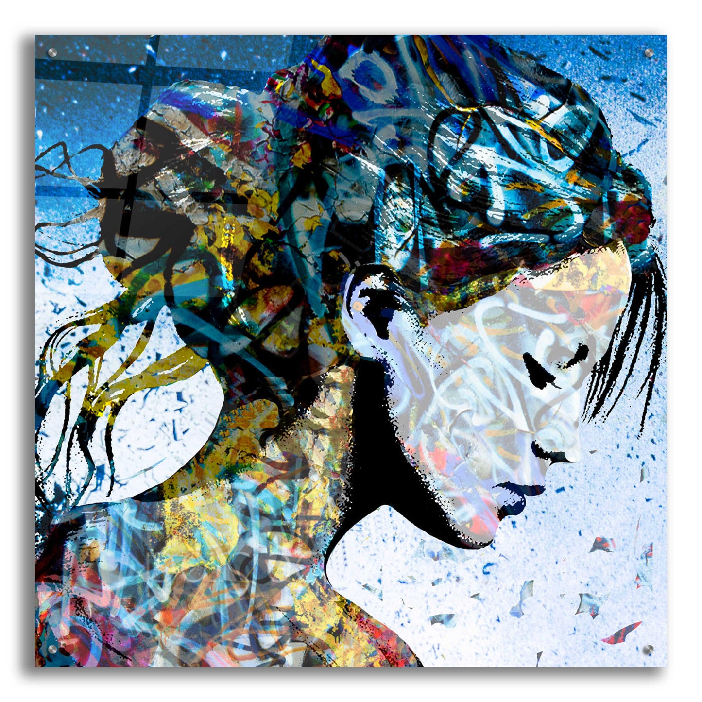 Epic Art 'THE MODEST GIRL' by DB Waterman,36x36
